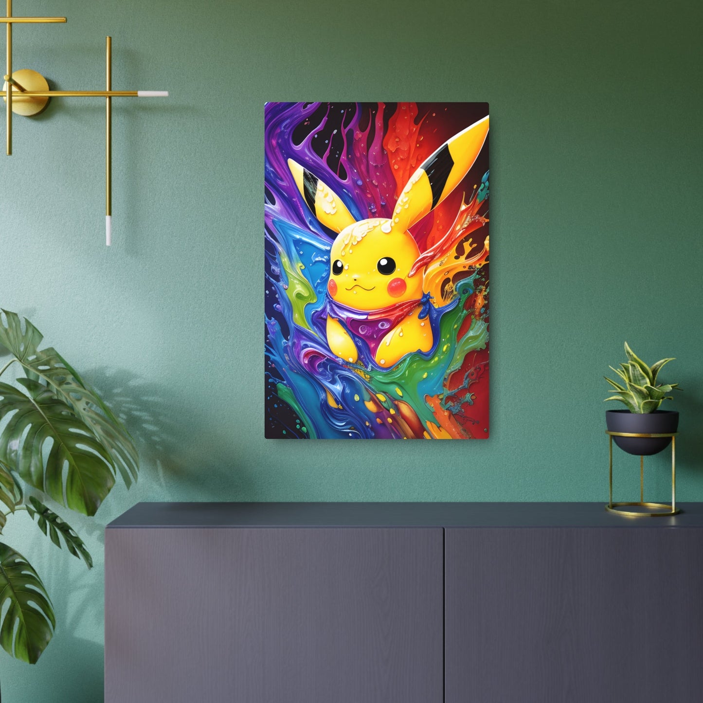 Flowing Fantasia Metal Art Sign - Pokestalgia LLC