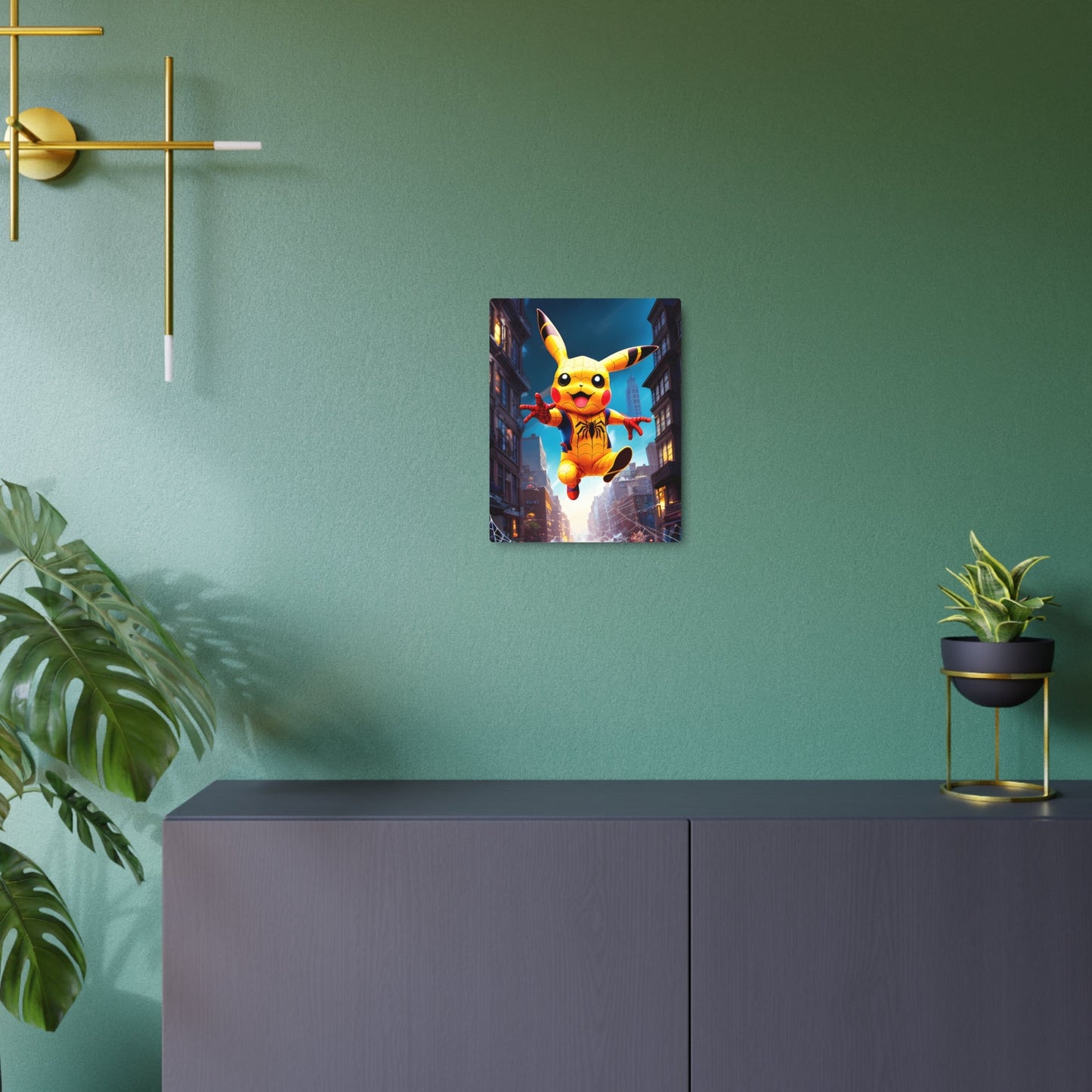 Spiderchu Metal Art Sign - Pokestalgia LLC