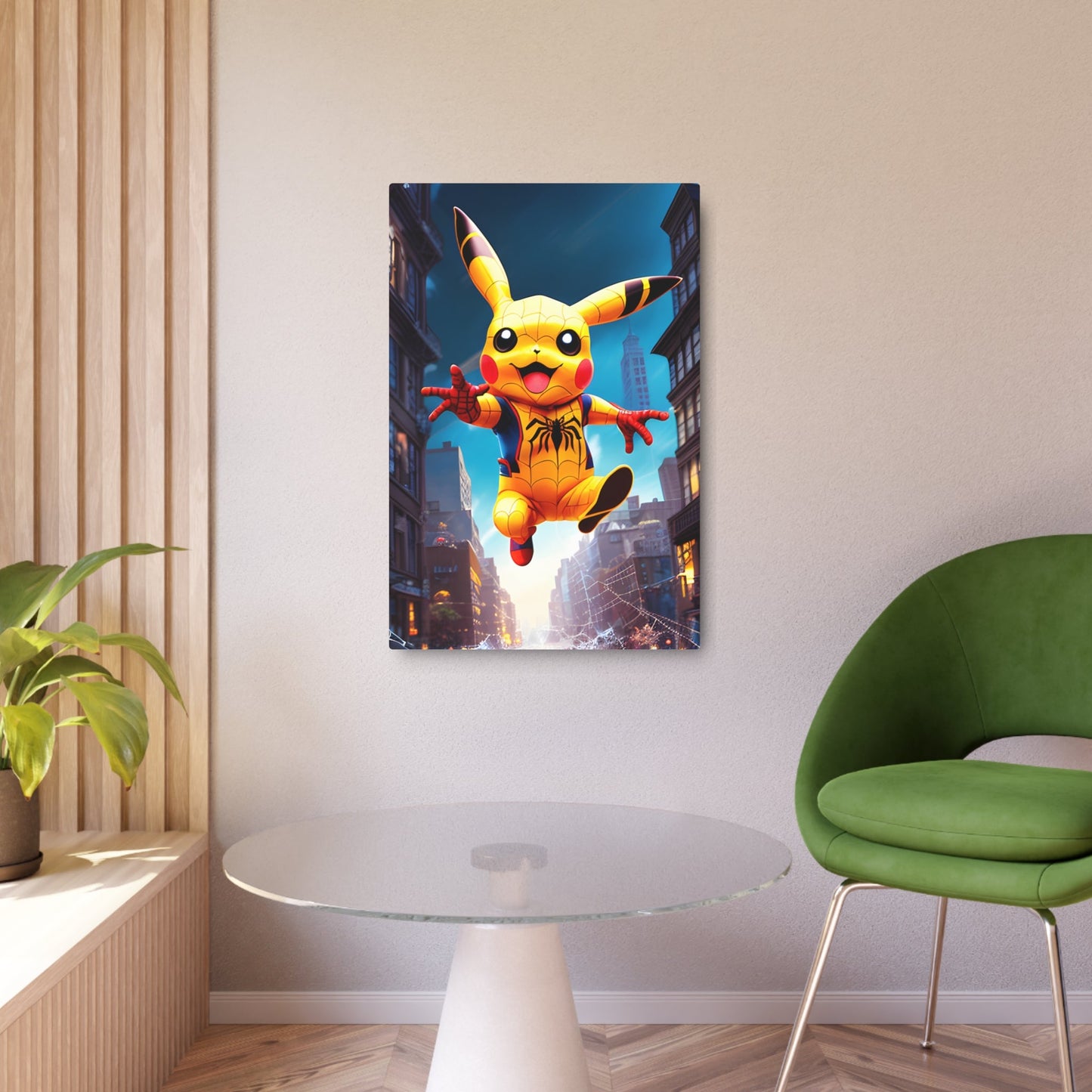 Spiderchu Metal Art Sign - Pokestalgia LLC