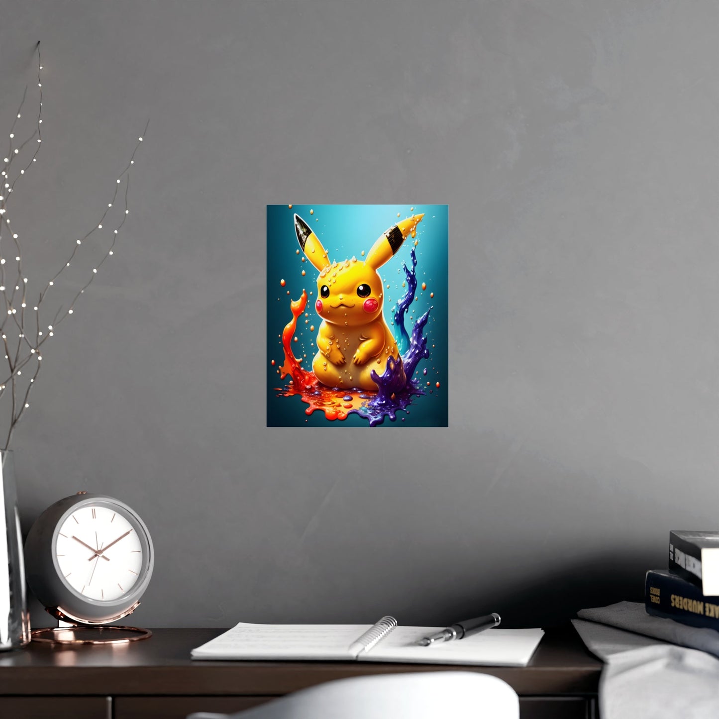 Splendorous Spatter Matte Poster - Pokestalgia LLC
