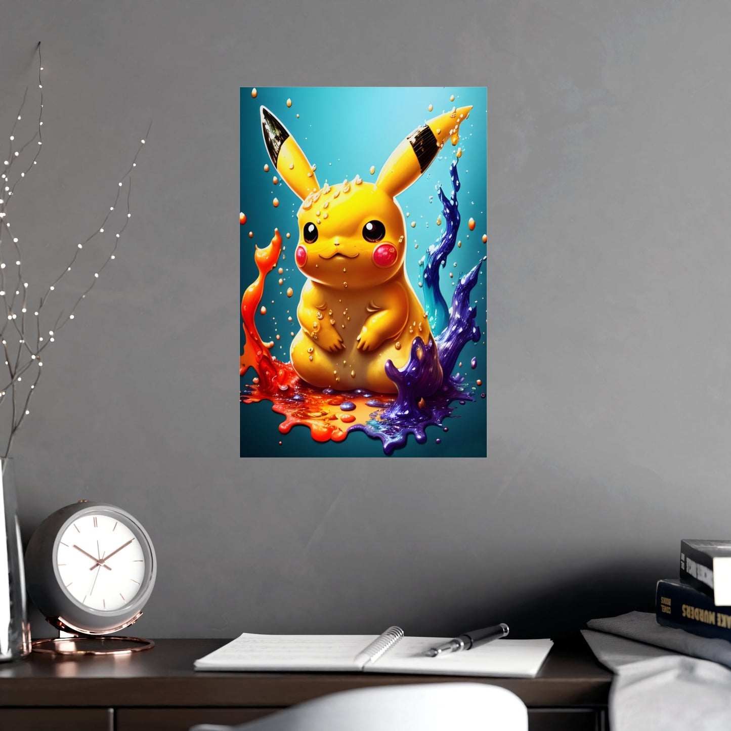 Splendorous Spatter Matte Poster - Pokestalgia LLC