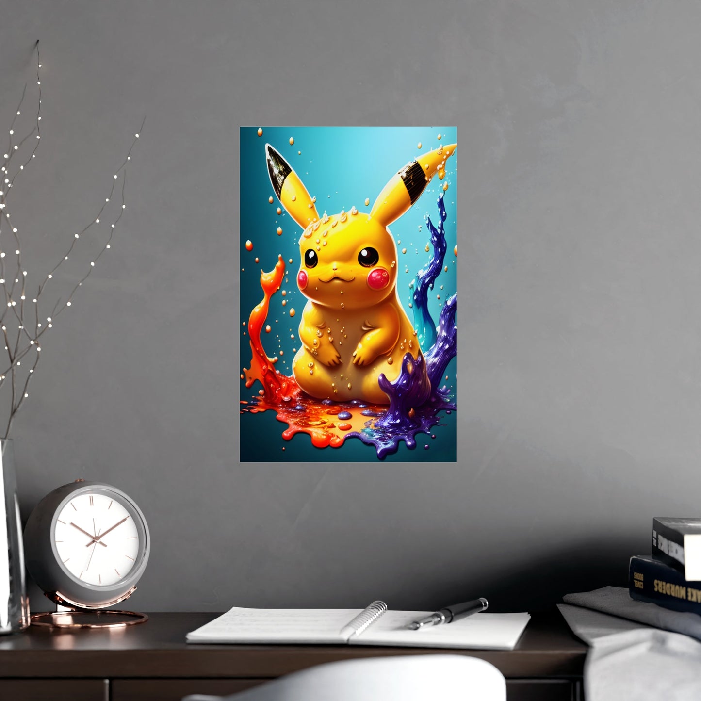 Splendorous Spatter Matte Poster - Pokestalgia LLC