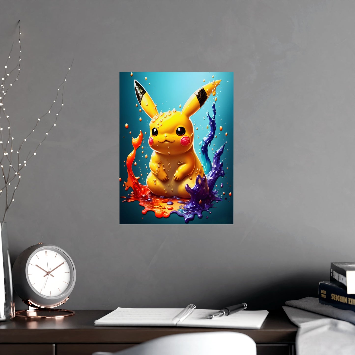 Splendorous Spatter Matte Poster - Pokestalgia LLC