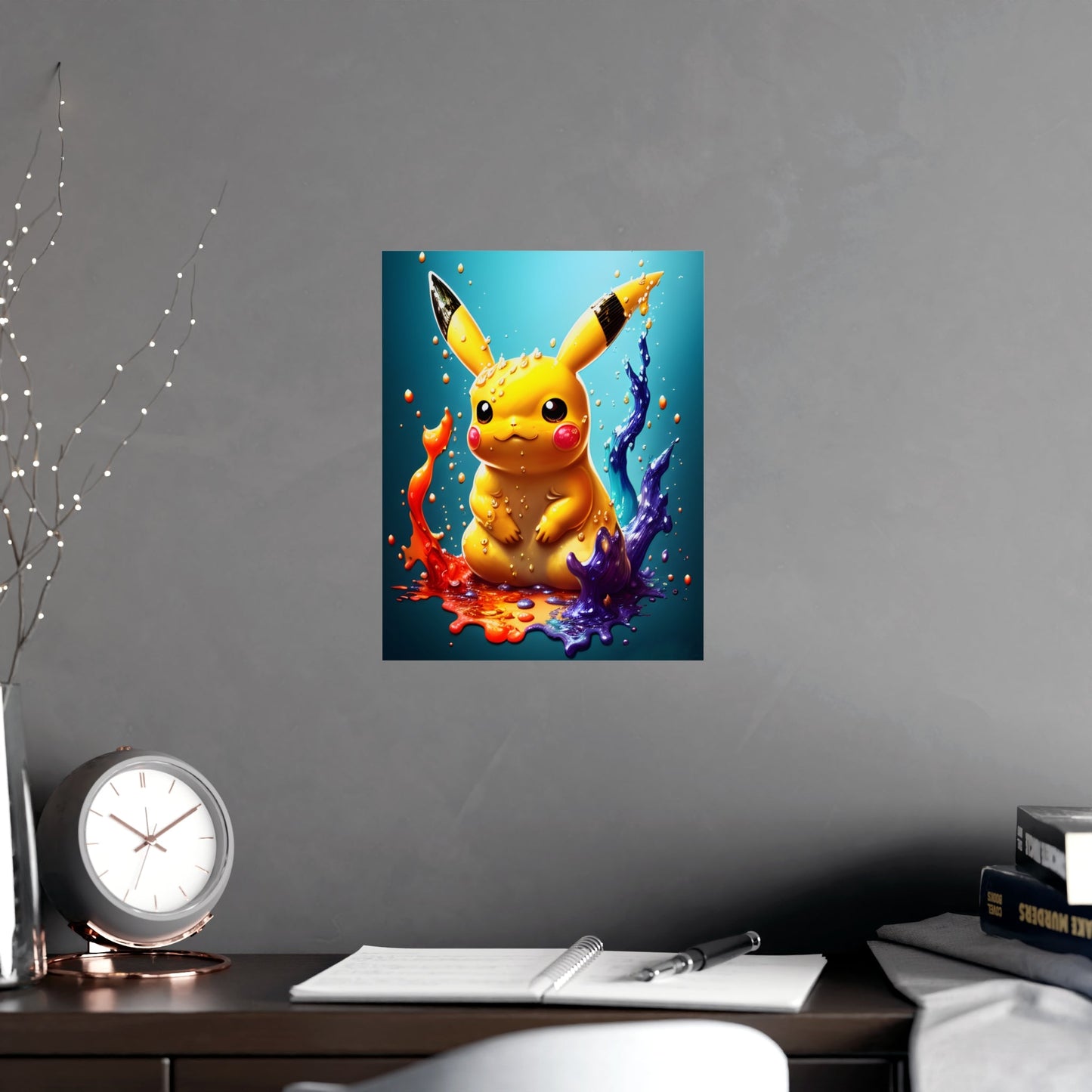 Splendorous Spatter Matte Poster - Pokestalgia LLC