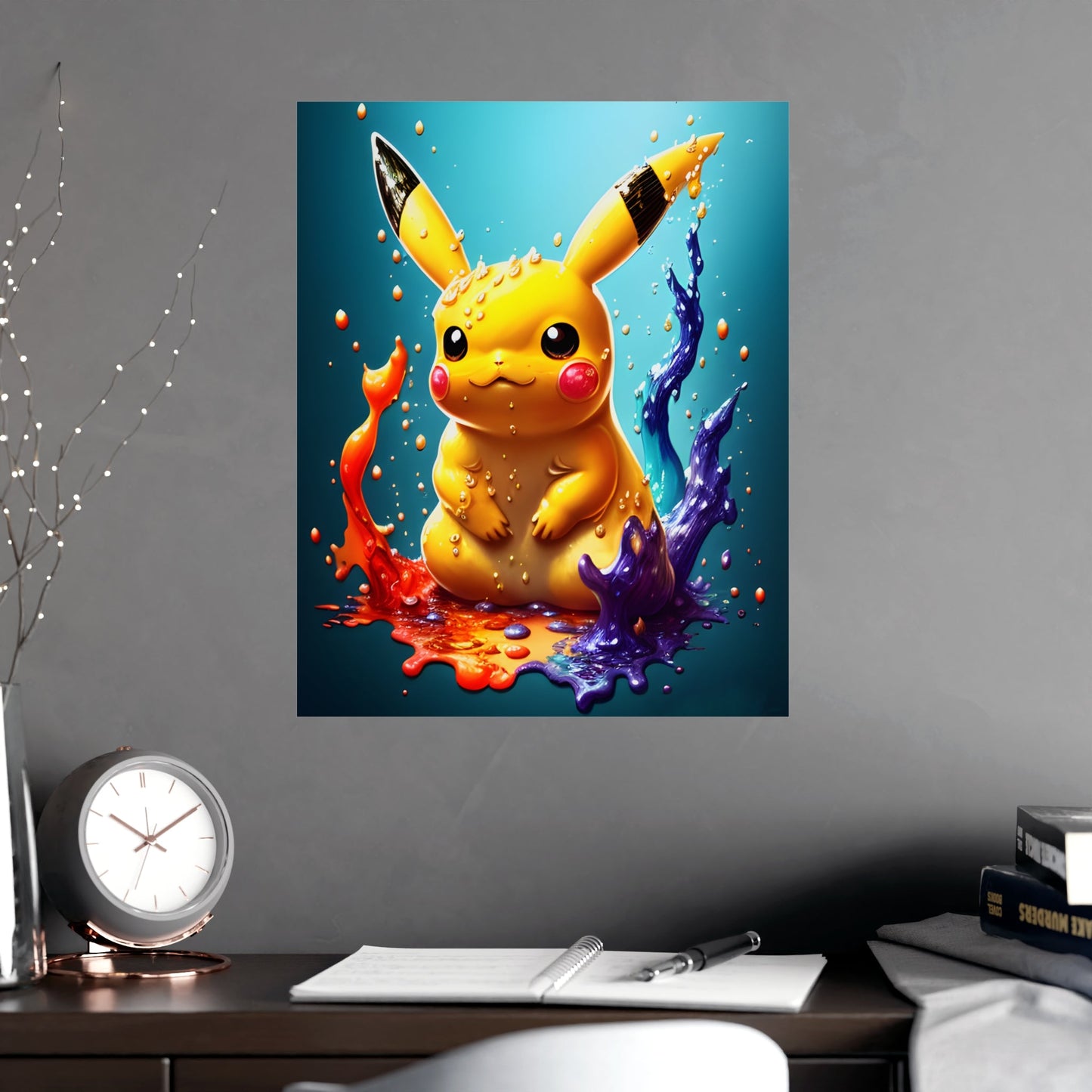 Splendorous Spatter Matte Poster - Pokestalgia LLC