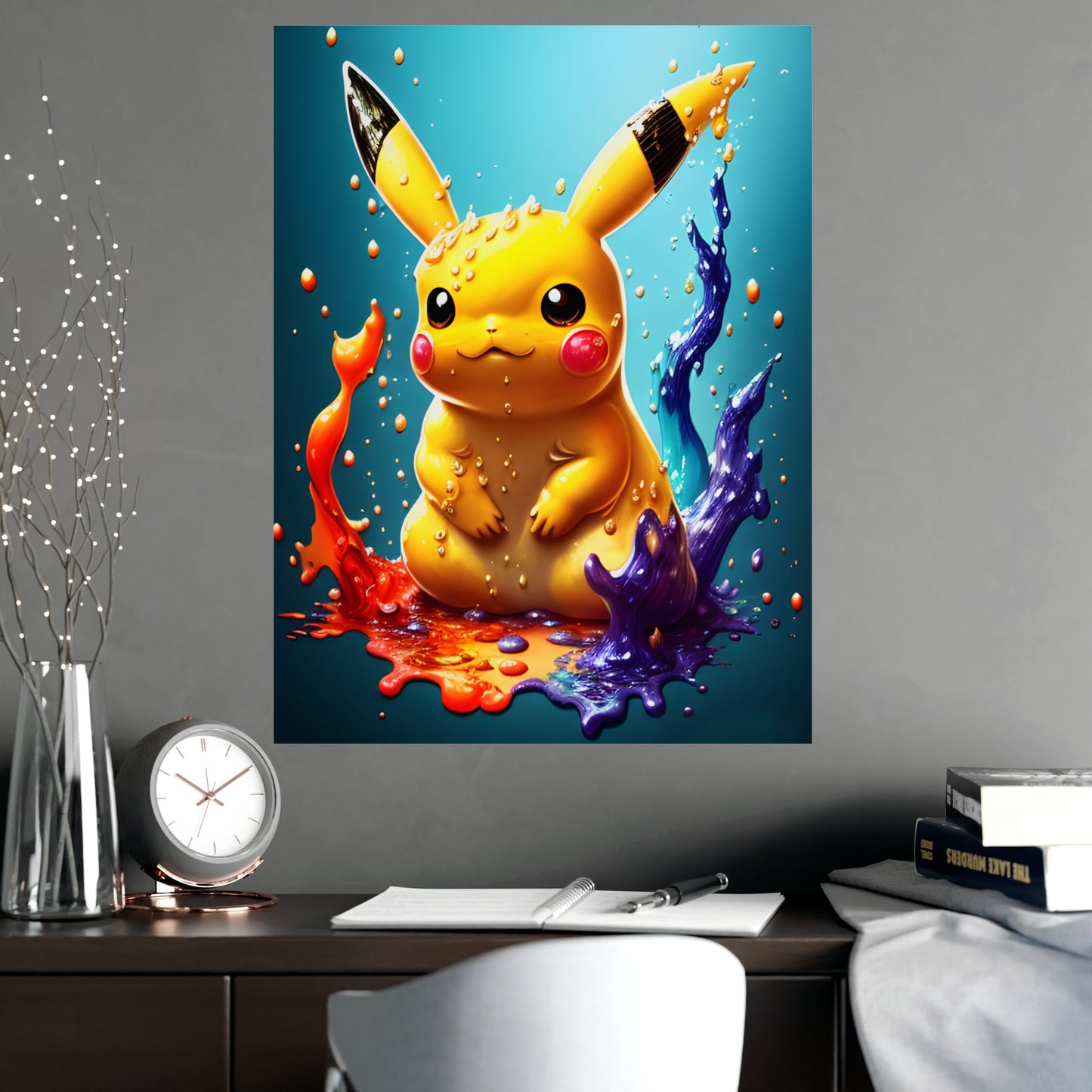 Splendorous Spatter Matte Poster - Pokestalgia LLC