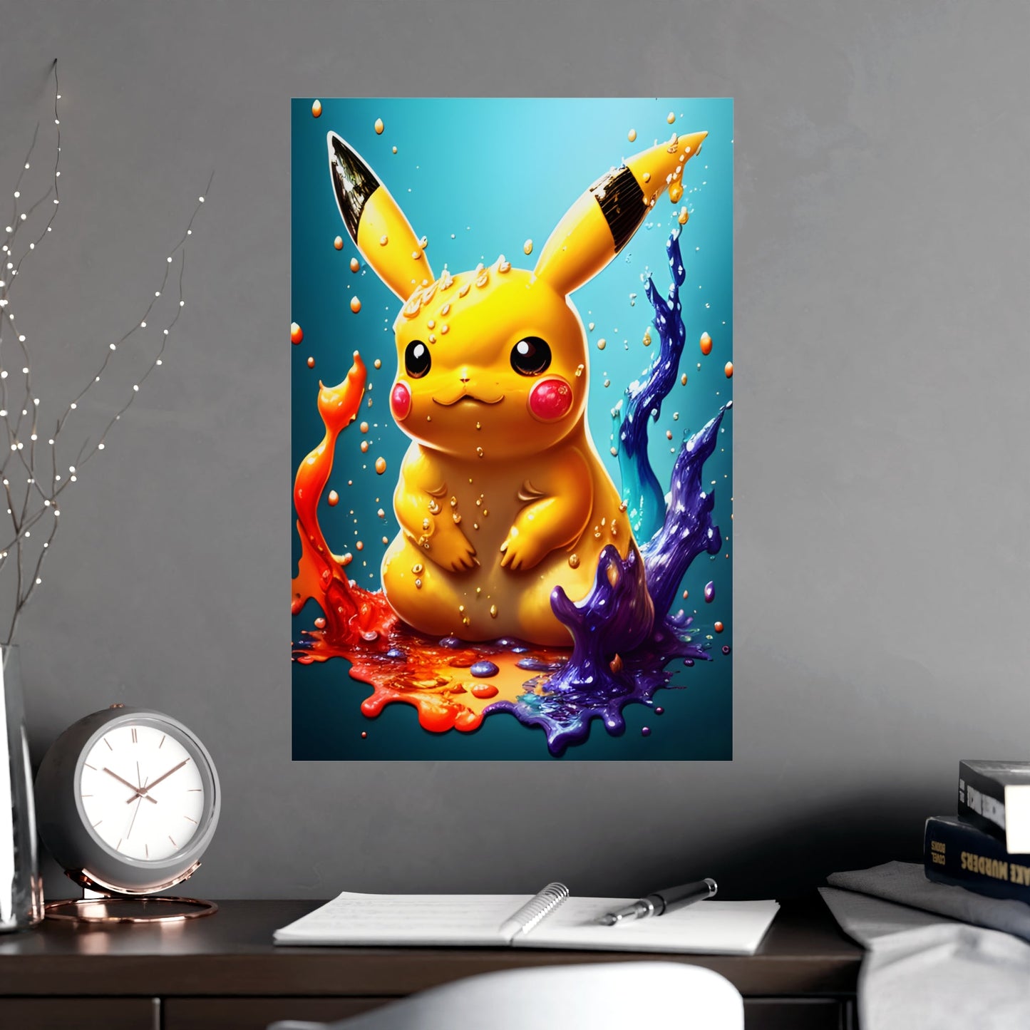 Splendorous Spatter Matte Poster - Pokestalgia LLC