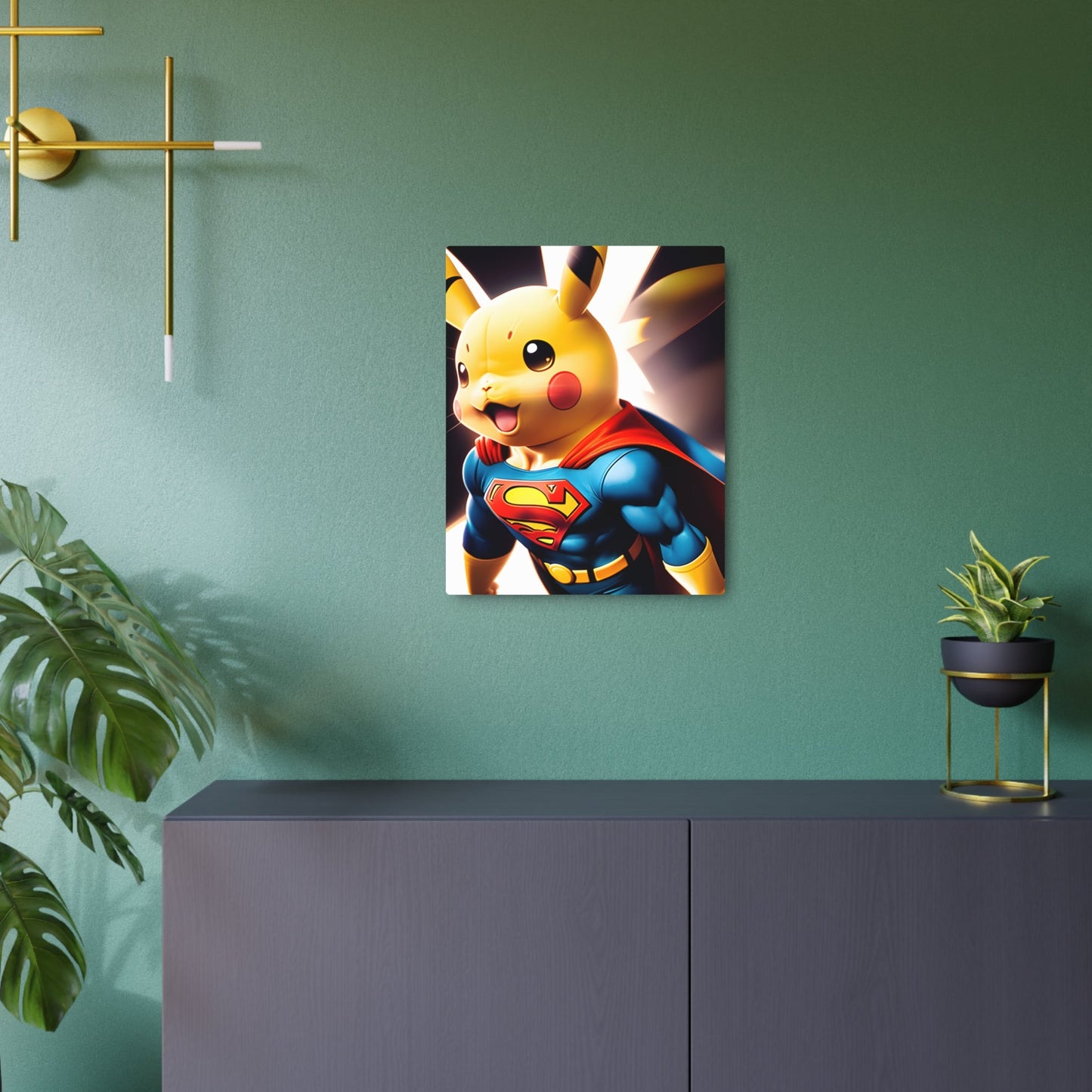 Superchu Metal Art Sign - Pokestalgia LLC