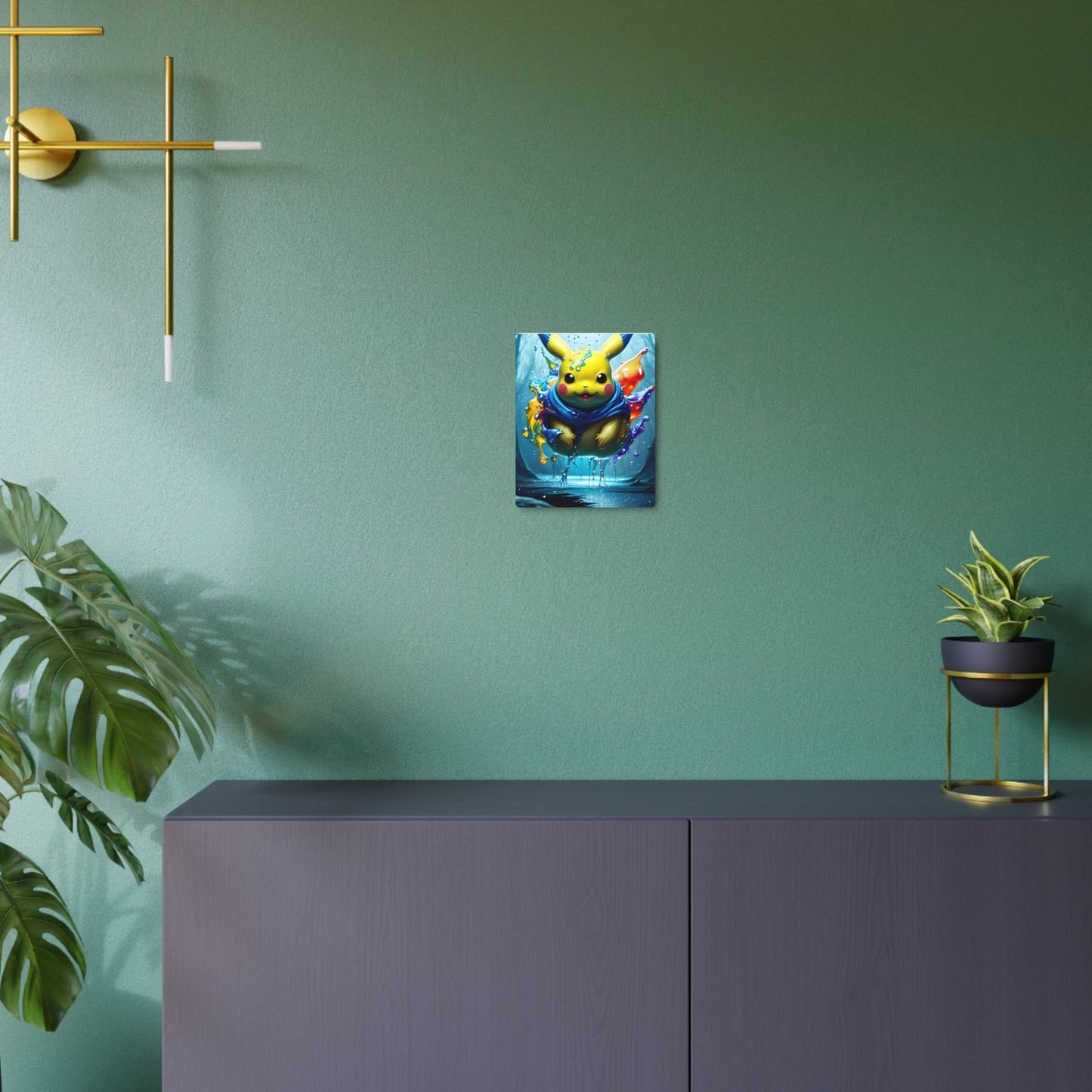 Aqueous Aurora Metal Art Sign - Pokestalgia LLC