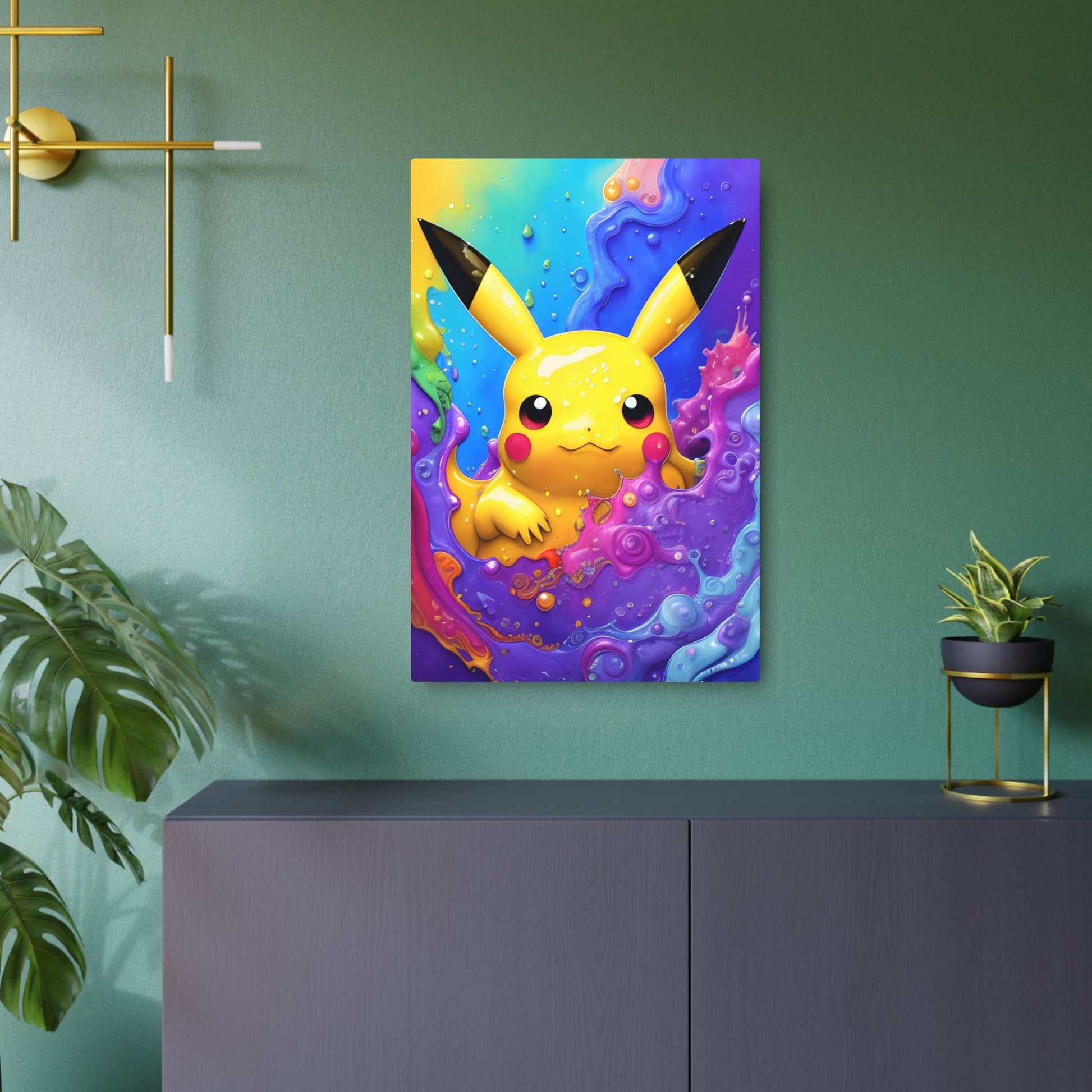 Bubbling Brilliance Metal Art Sign - Pokestalgia LLC