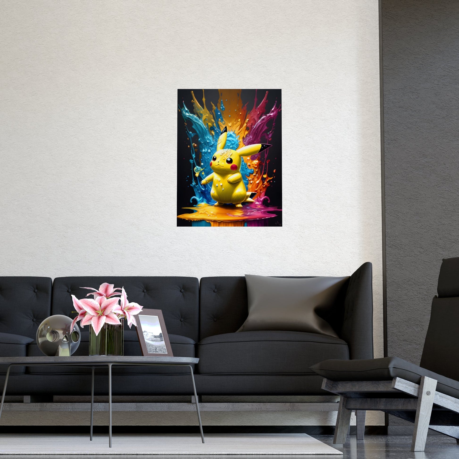 Color Cascade Matte Poster - Pokestalgia LLC