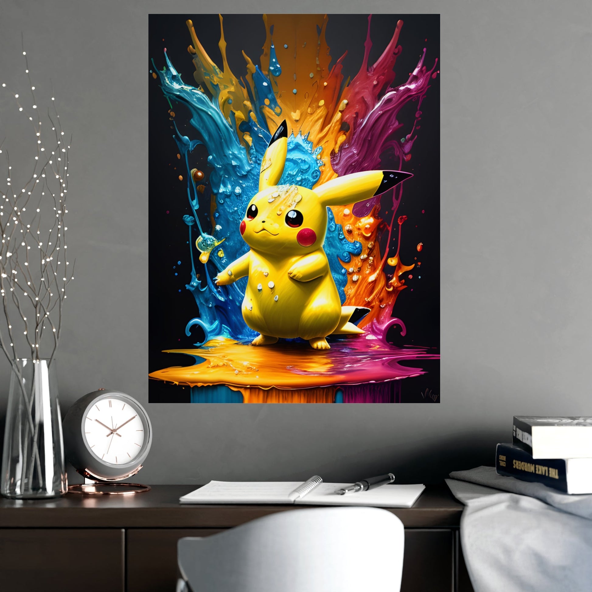 Color Cascade Matte Poster - Pokestalgia LLC