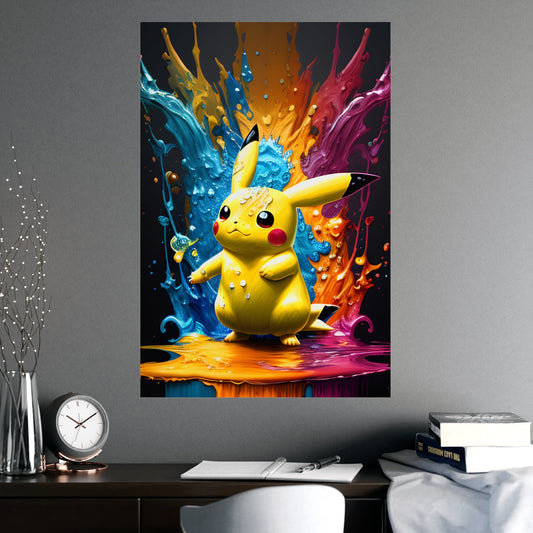 Color Cascade Matte Poster - Pokestalgia LLC