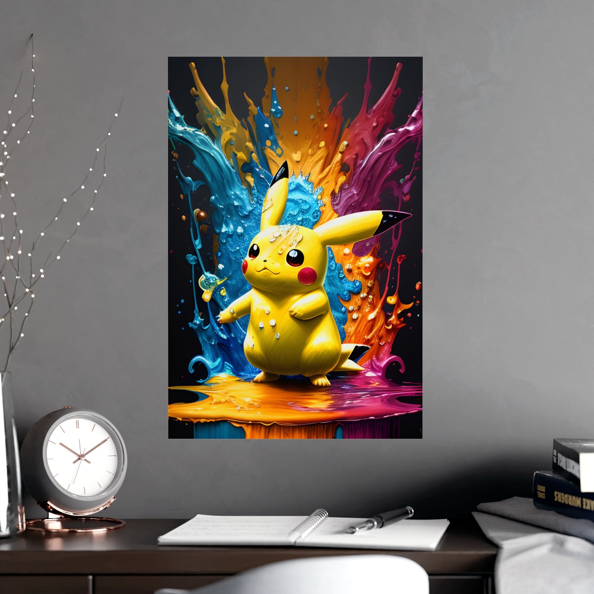 Color Cascade Matte Poster - Pokestalgia LLC