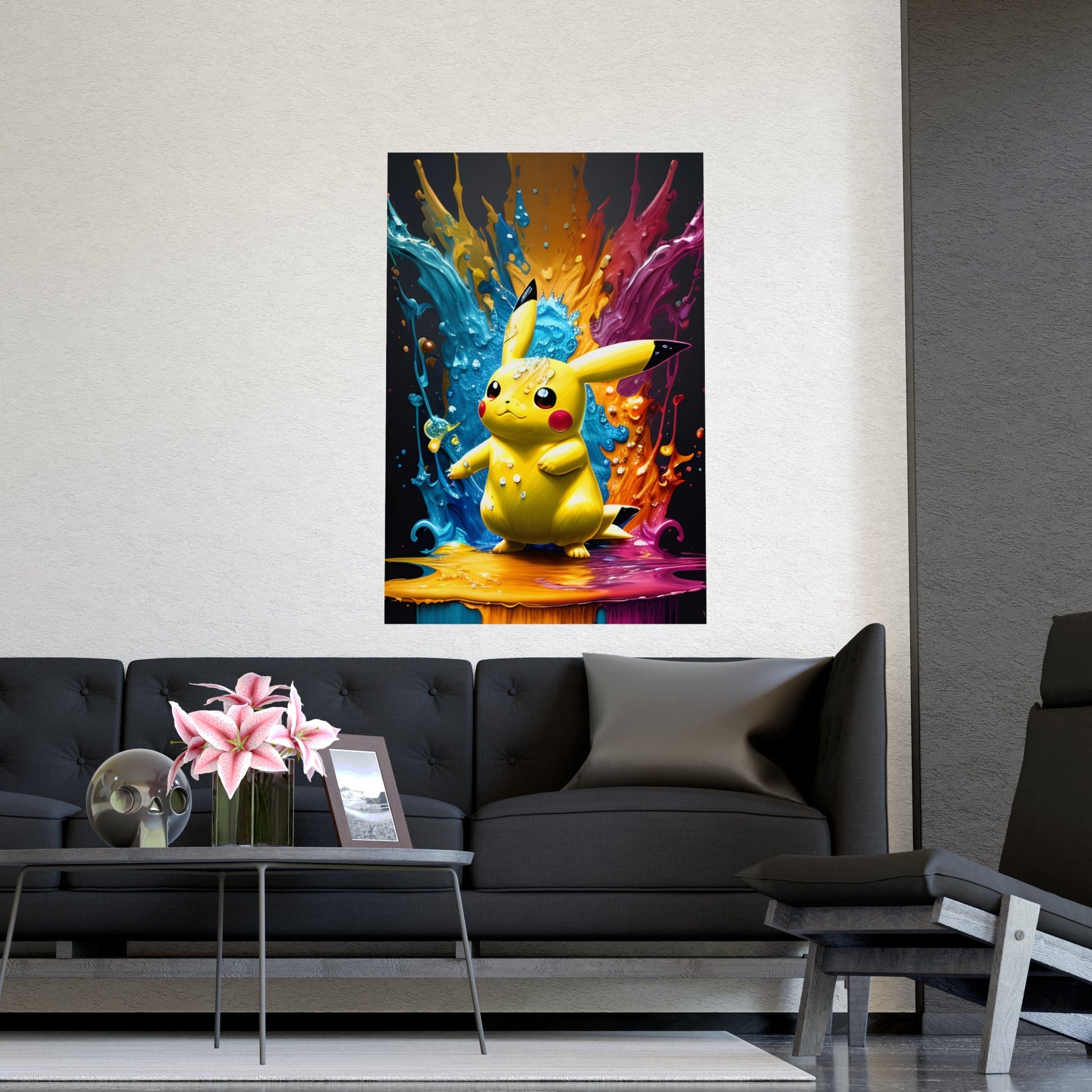 Color Cascade Matte Poster - Pokestalgia LLC