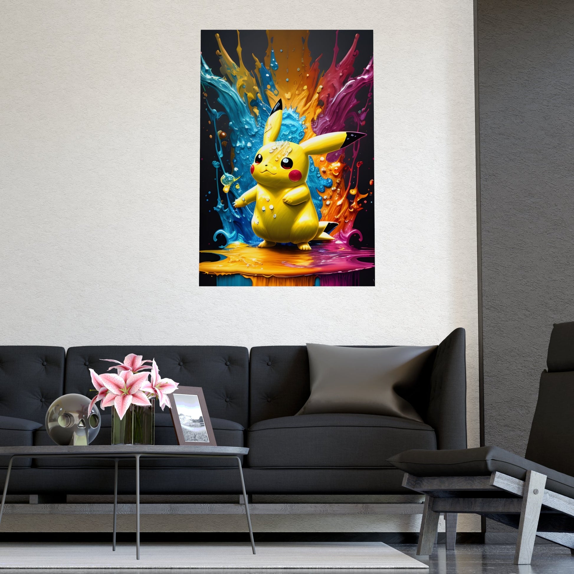 Color Cascade Matte Poster - Pokestalgia LLC