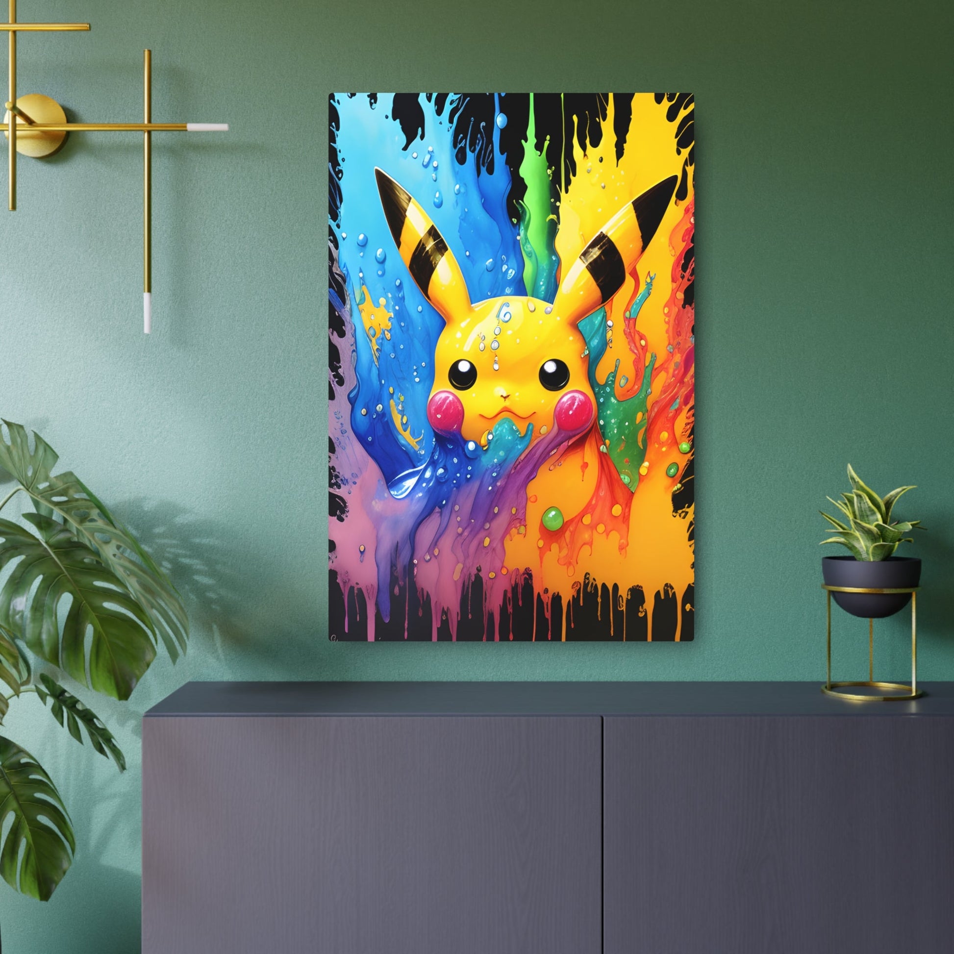 Drizzling Dreamscapes Metal Art Sign - Pokestalgia LLC