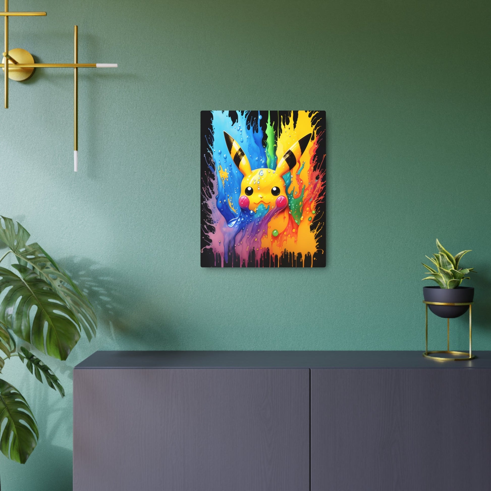 Drizzling Dreamscapes Metal Art Sign - Pokestalgia LLC