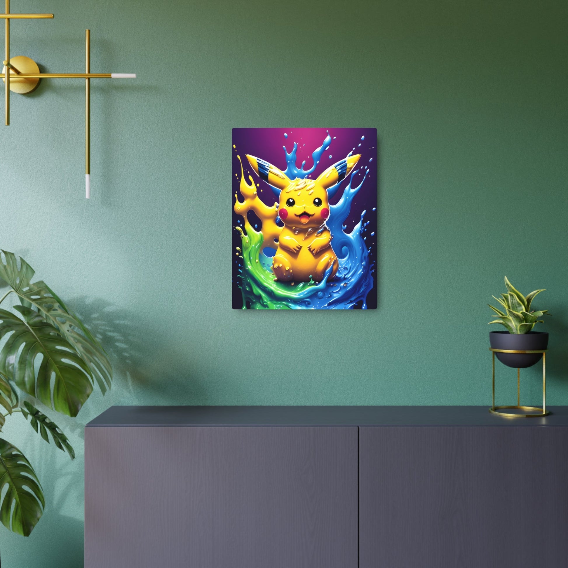 Effervescent Eddies Metal Art Sign - Pokestalgia LLC