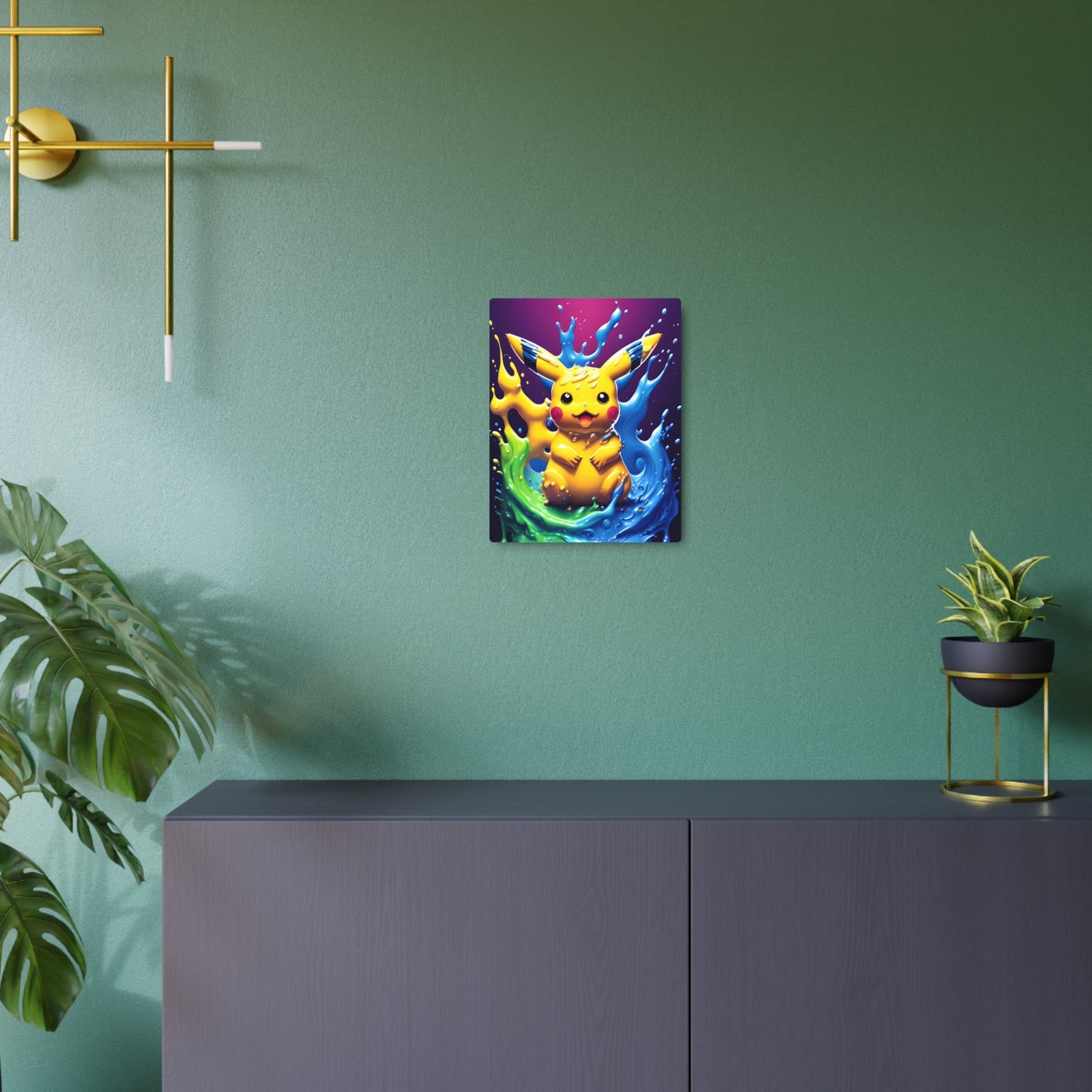 Effervescent Eddies Metal Art Sign - Pokestalgia LLC