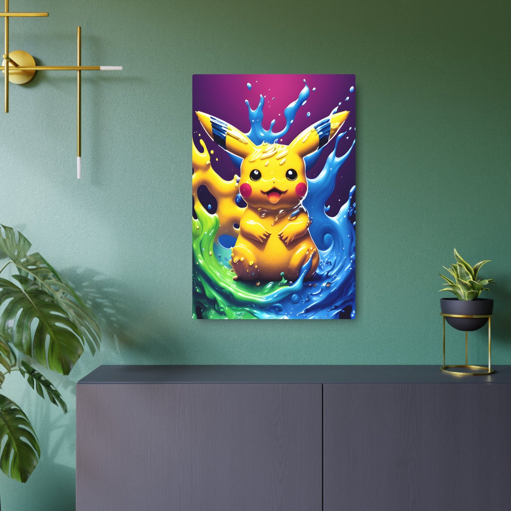 Effervescent Eddies Metal Art Sign - Pokestalgia LLC
