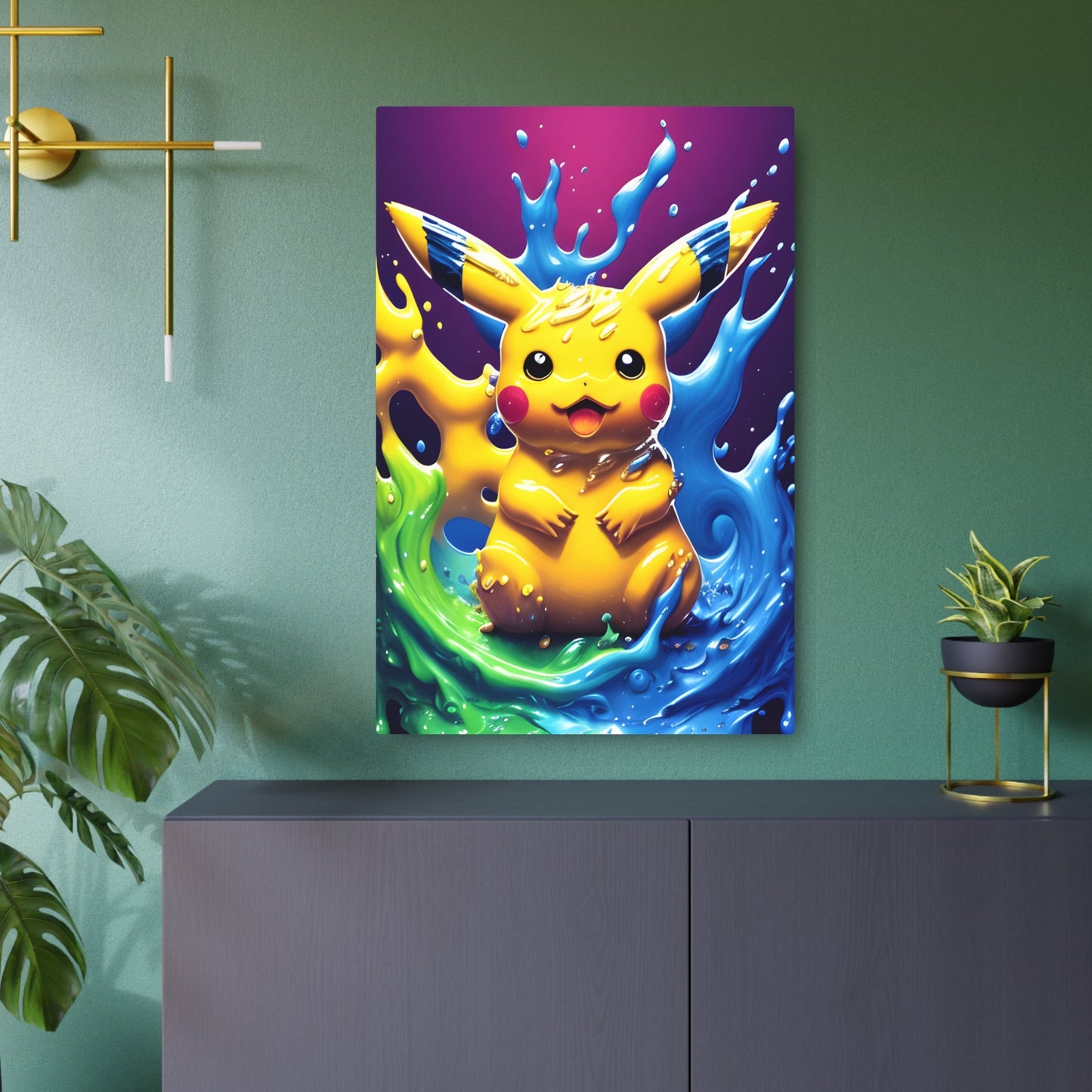 Effervescent Eddies Metal Art Sign - Pokestalgia LLC