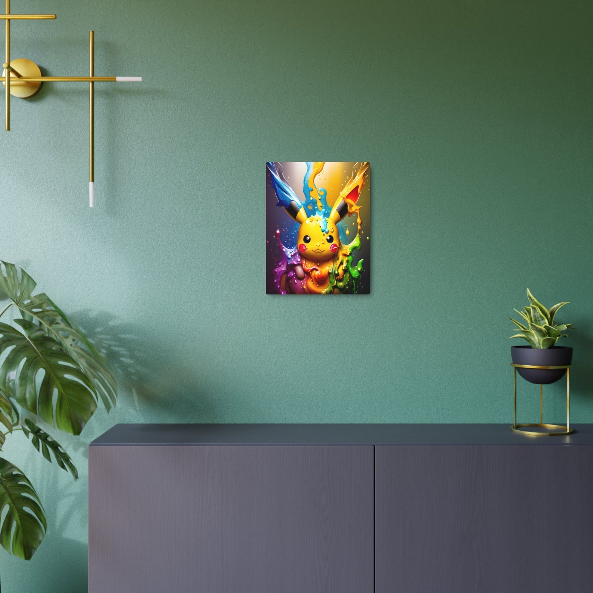 Enchanted Fluidity Metal Art Sign - Pokestalgia LLC