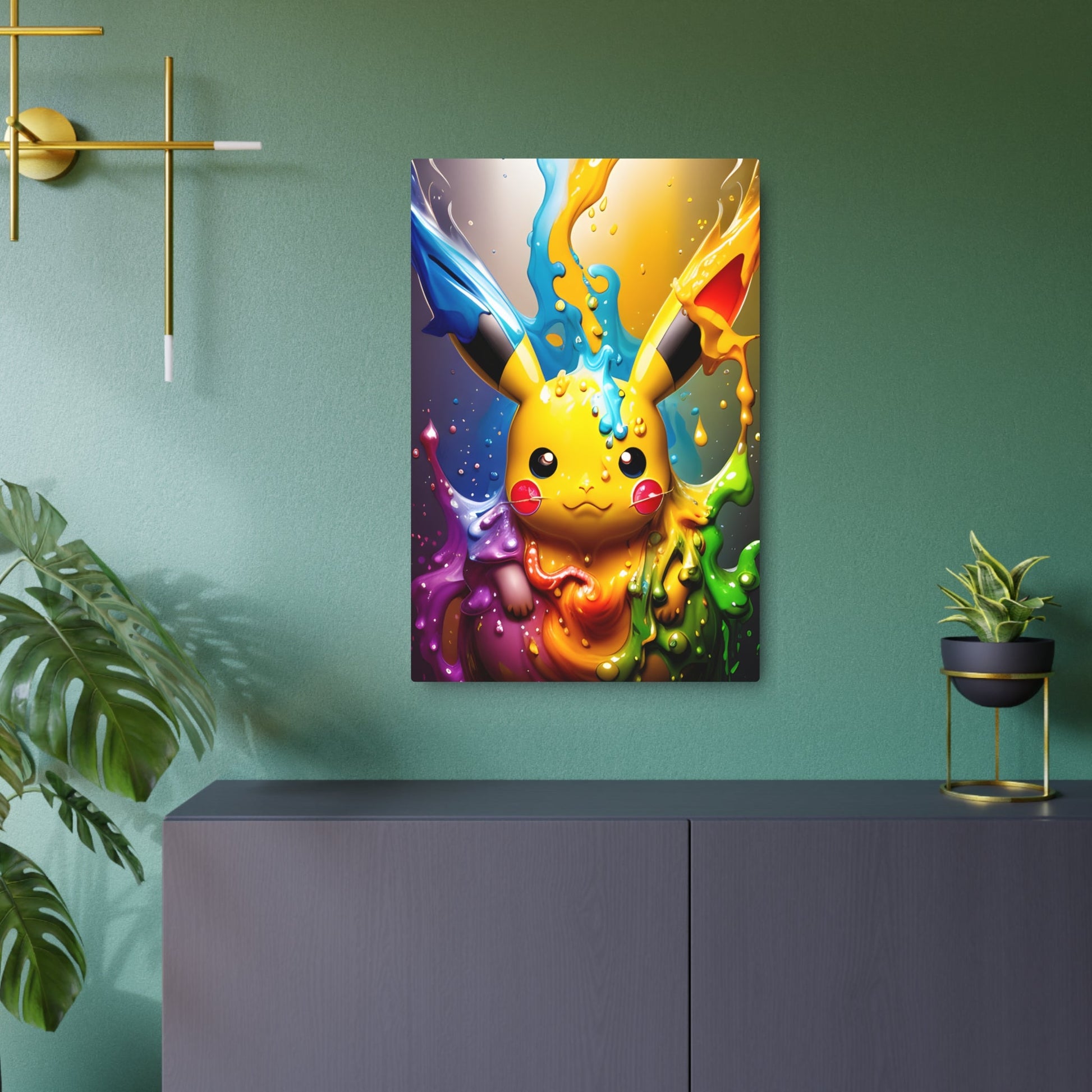 Enchanted Fluidity Metal Art Sign - Pokestalgia LLC