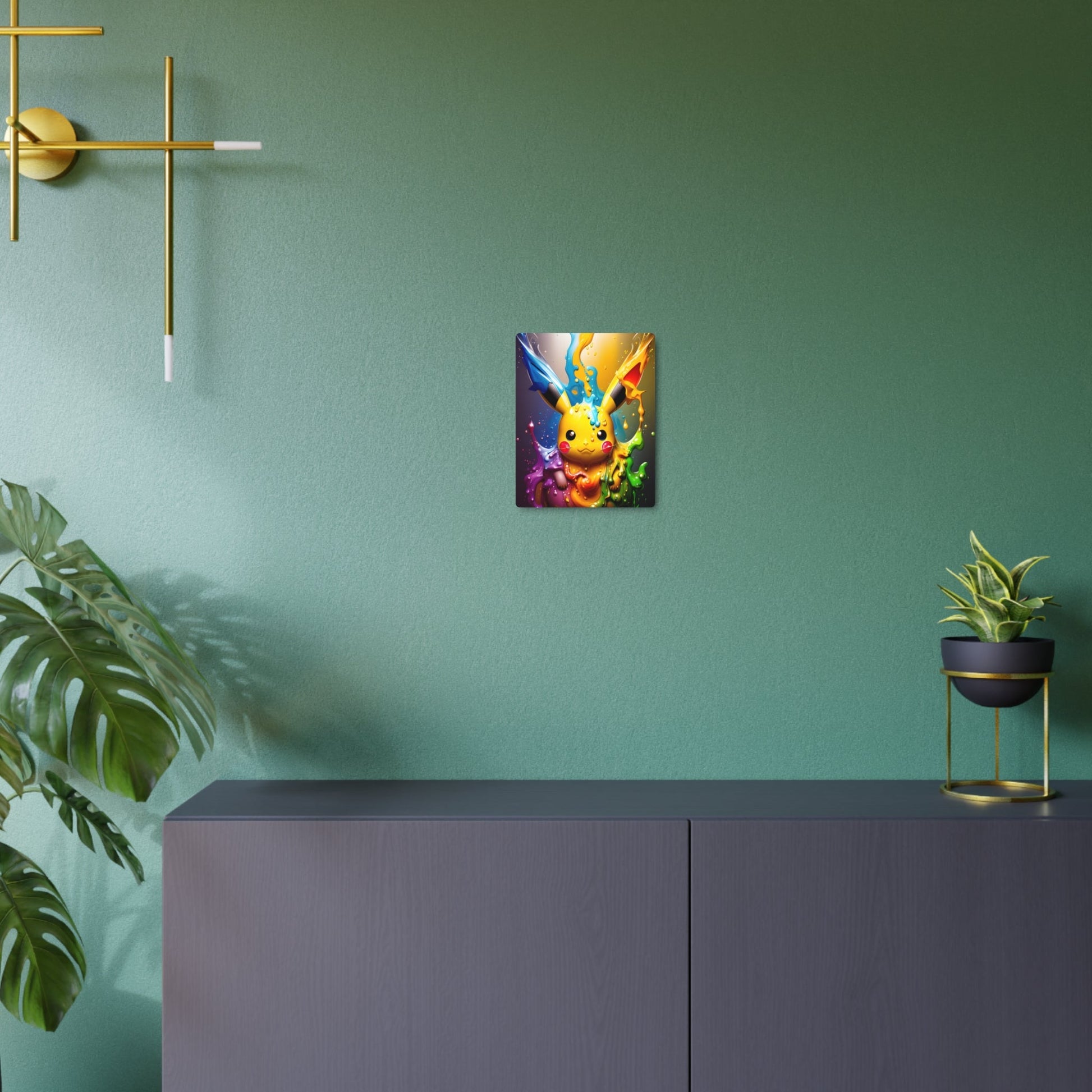 Enchanted Fluidity Metal Art Sign - Pokestalgia LLC