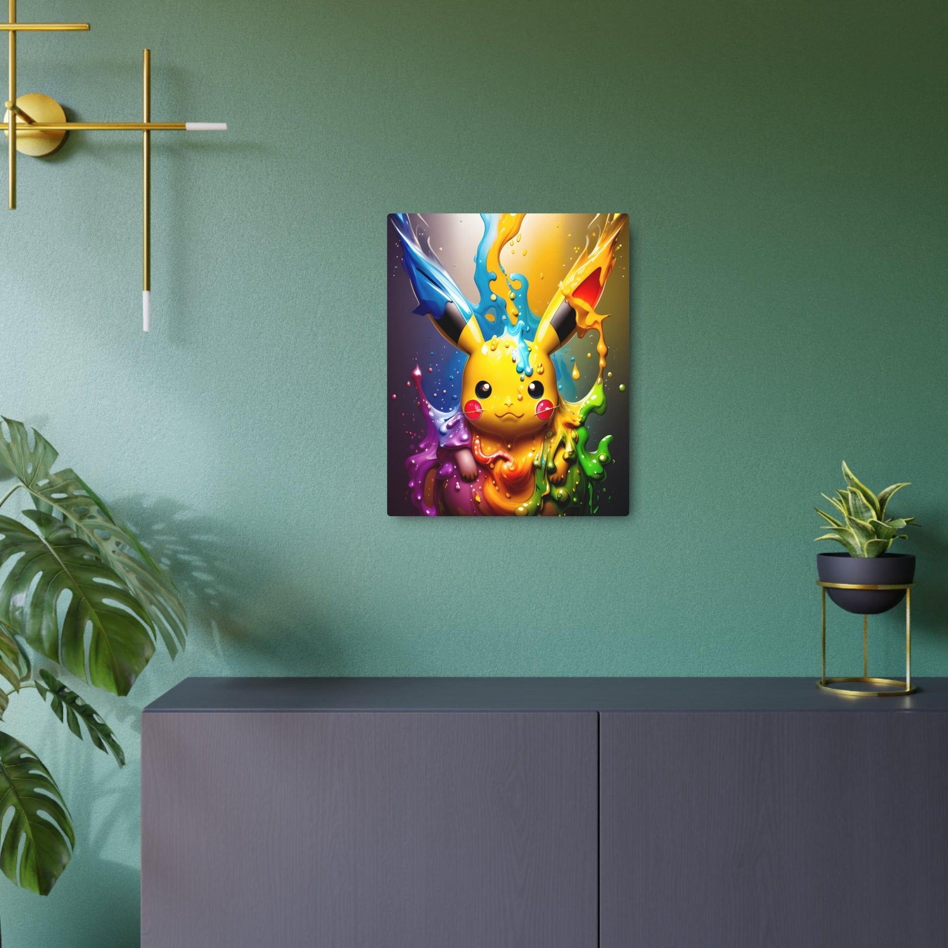 Enchanted Fluidity Metal Art Sign - Pokestalgia LLC