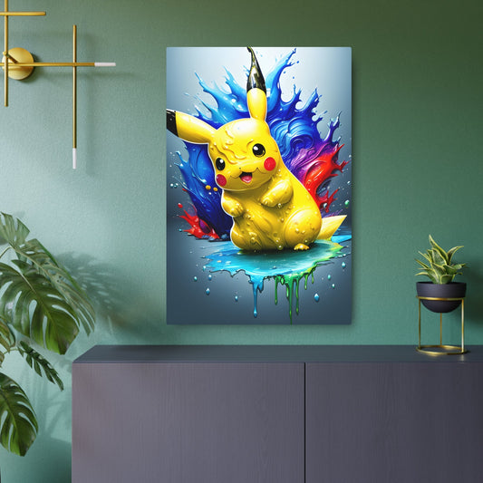 Fiery Flood Metal Art Sign - Pokestalgia LLC