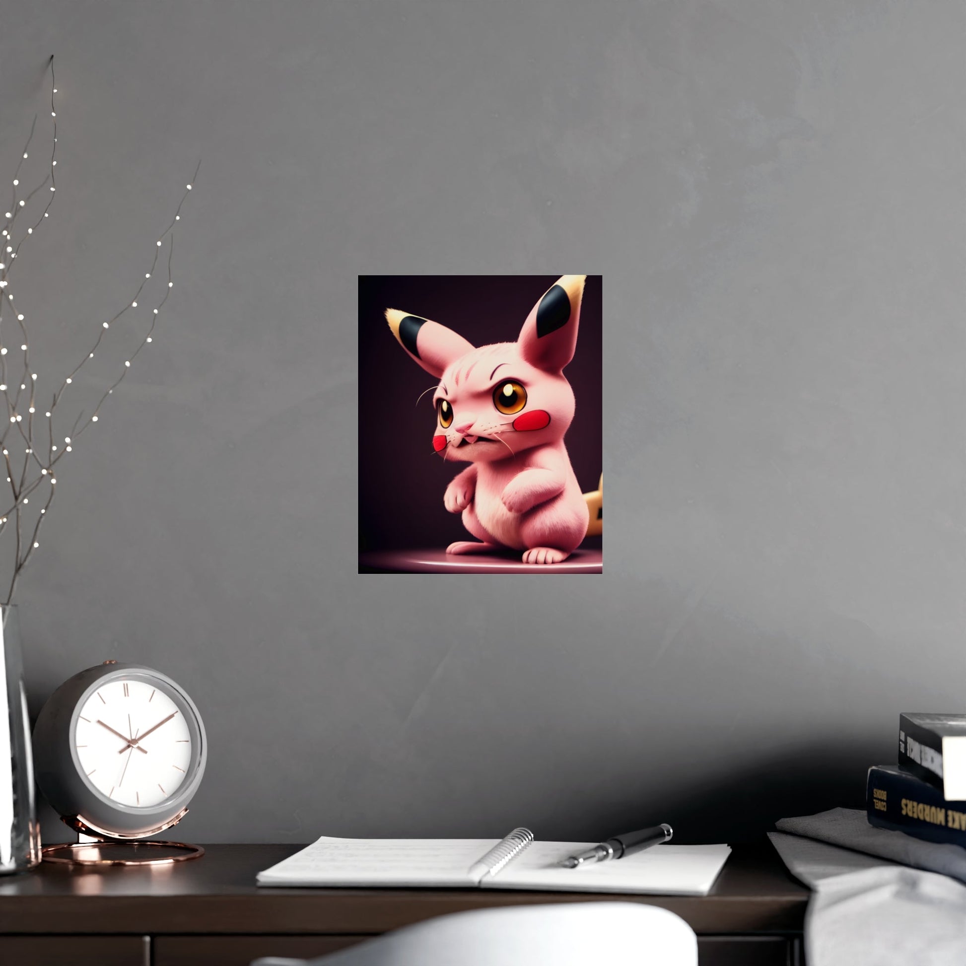 Pink Panchu Matte Poster - Pokestalgia LLC