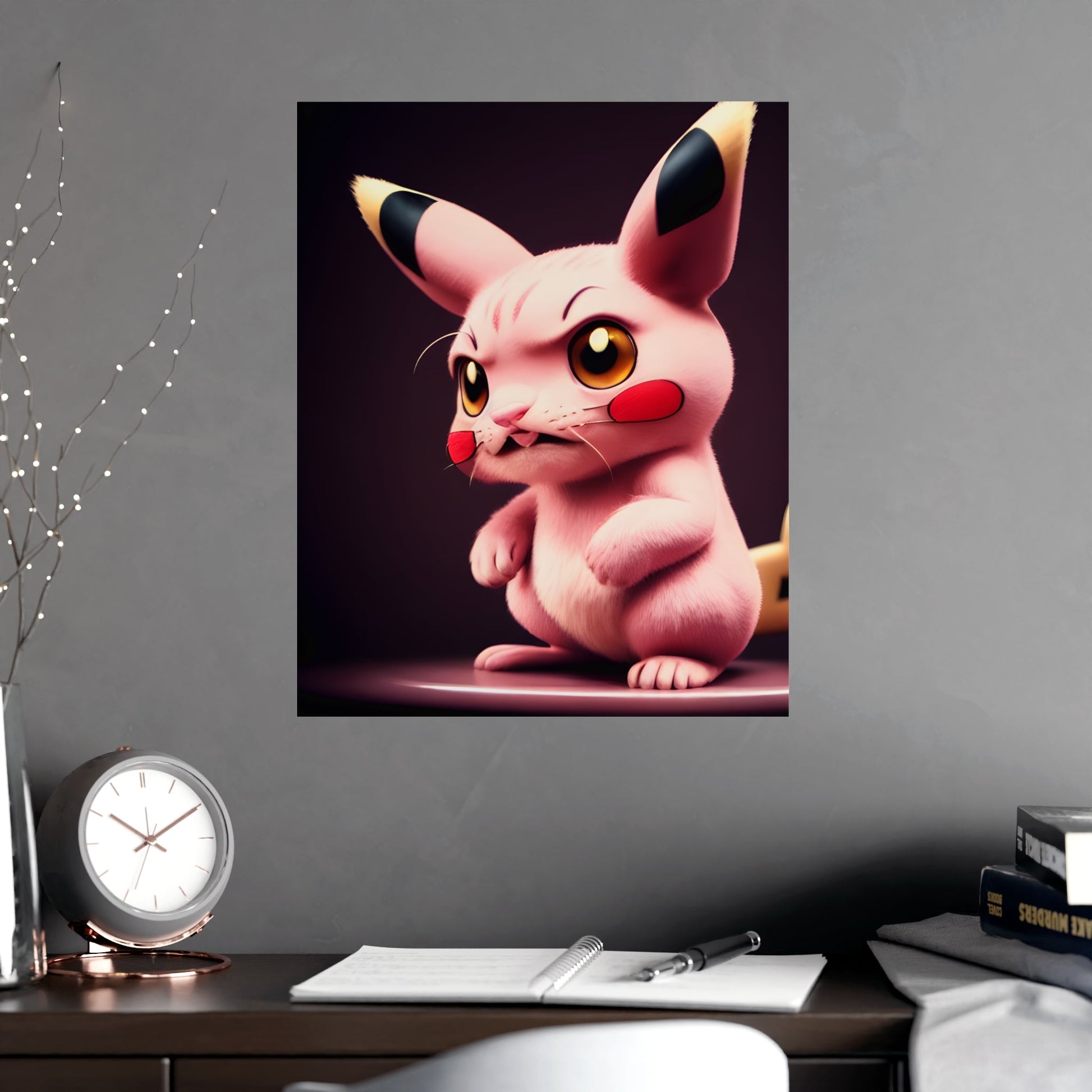 Pink Panchu Matte Poster - Pokestalgia LLC