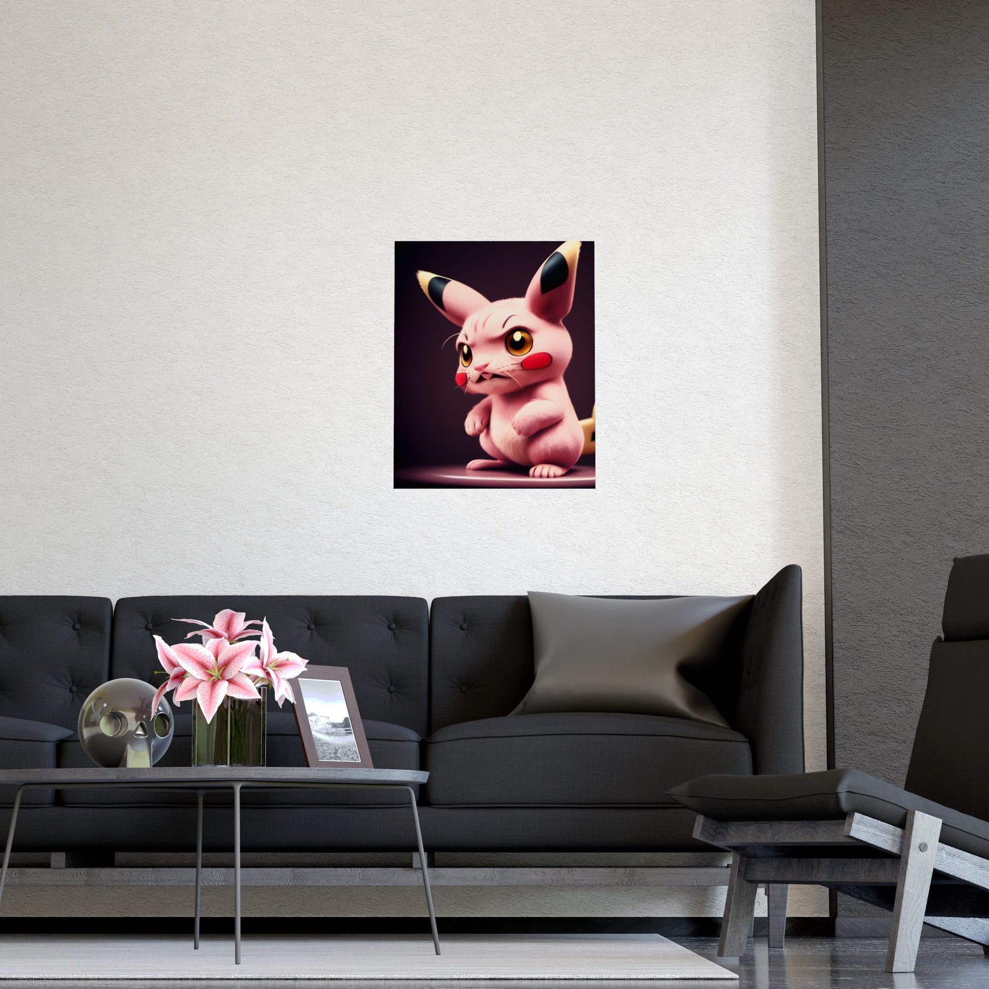 Pink Panchu Matte Poster - Pokestalgia LLC