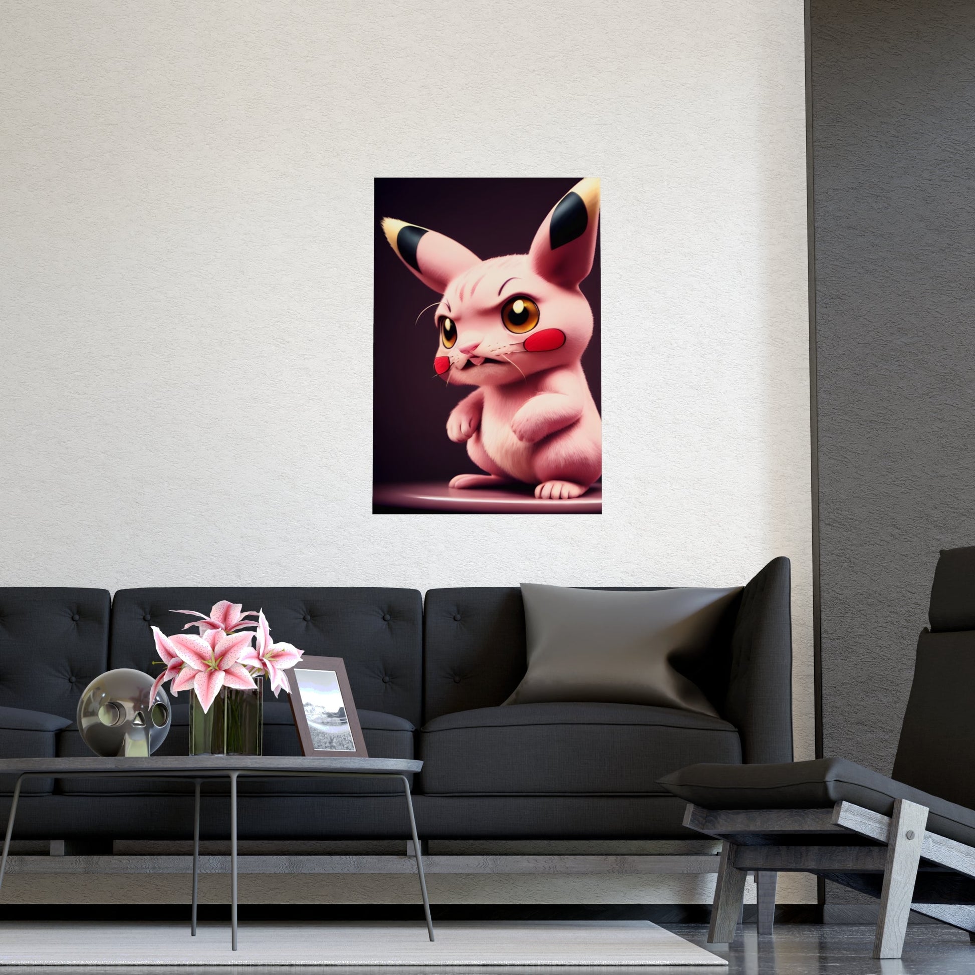 Pink Panchu Matte Poster - Pokestalgia LLC