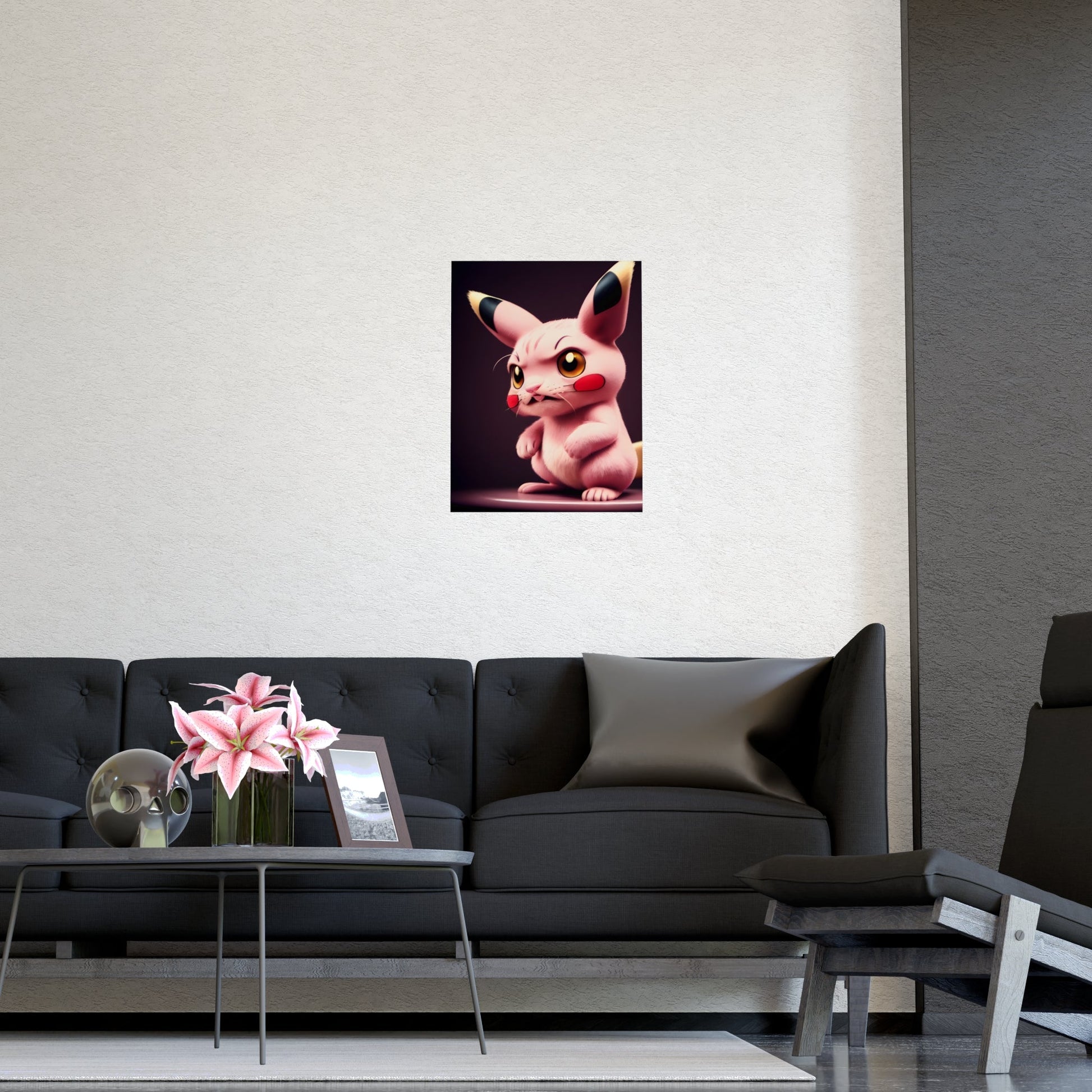 Pink Panchu Matte Poster - Pokestalgia LLC