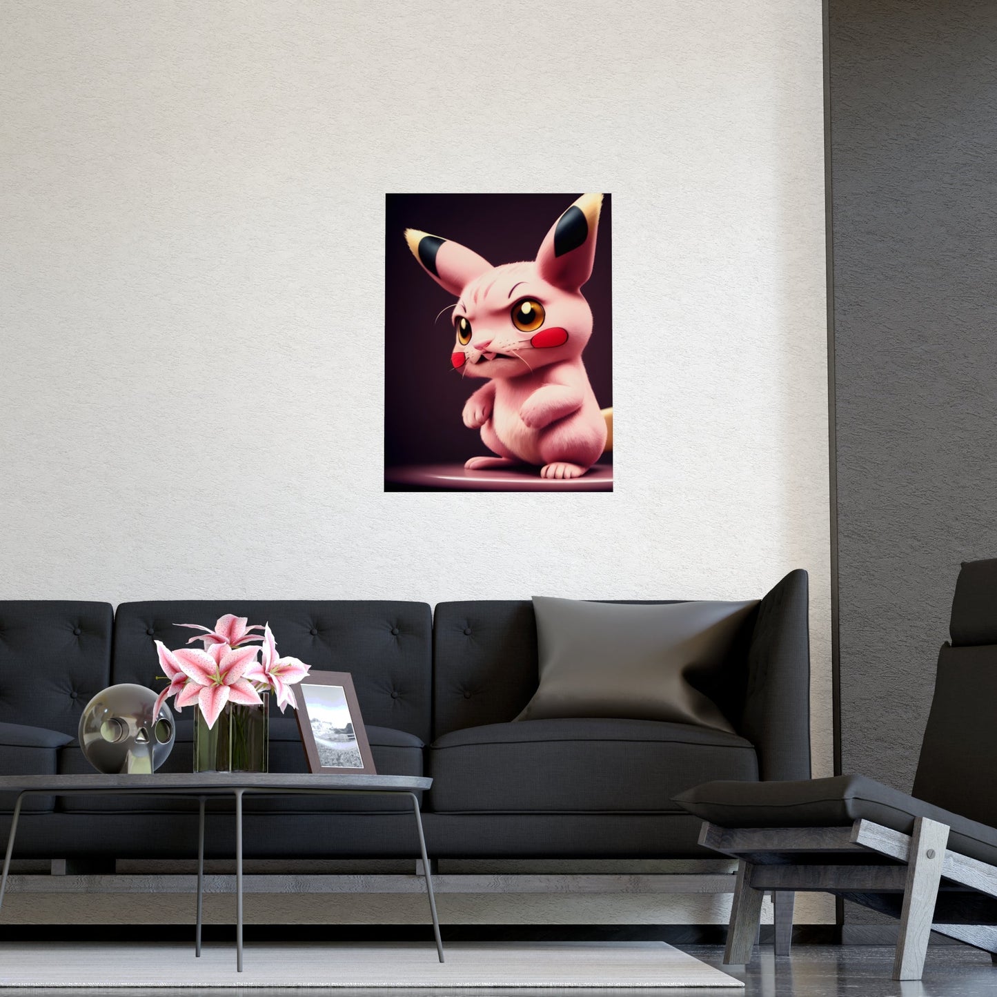 Pink Panchu Matte Poster - Pokestalgia LLC