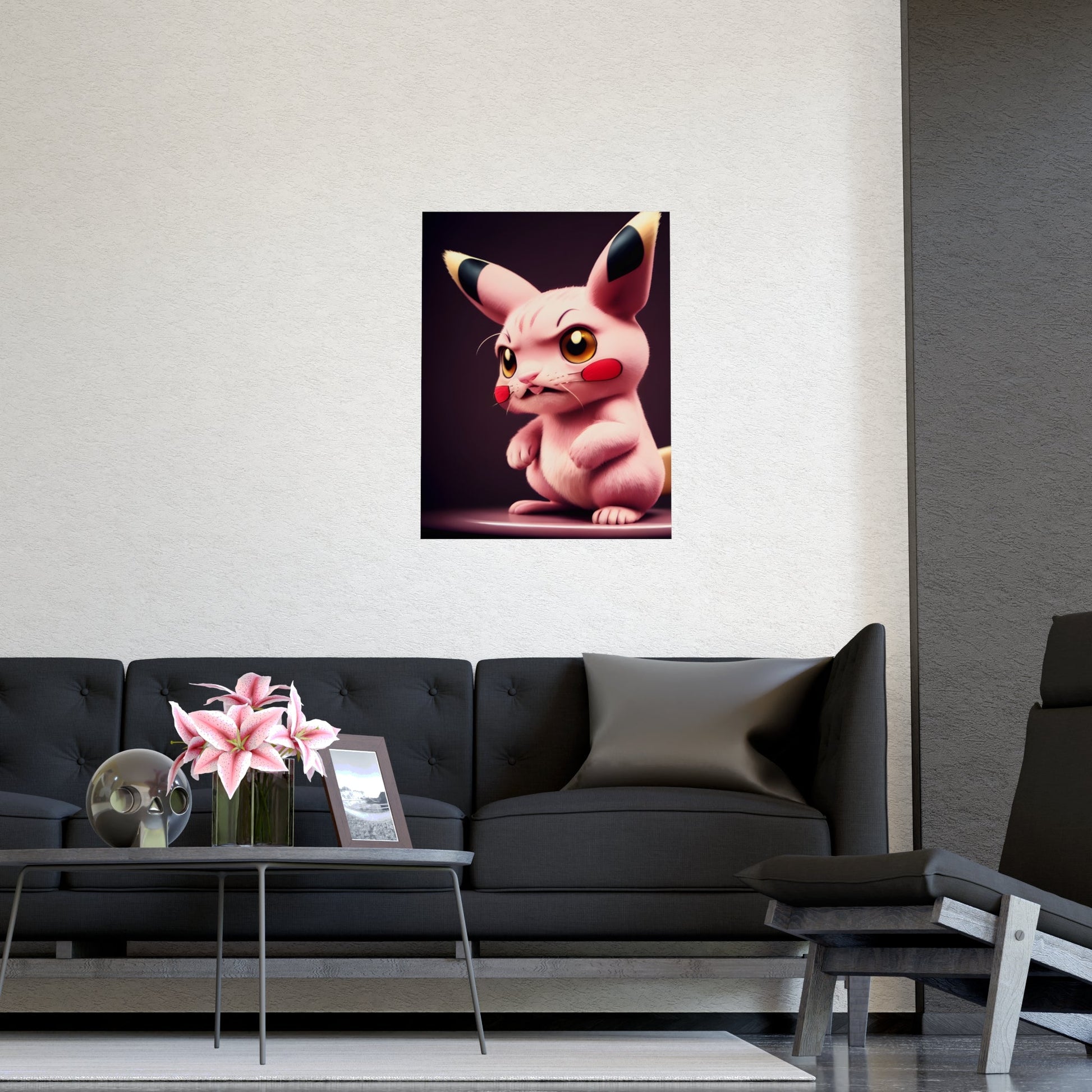 Pink Panchu Matte Poster - Pokestalgia LLC