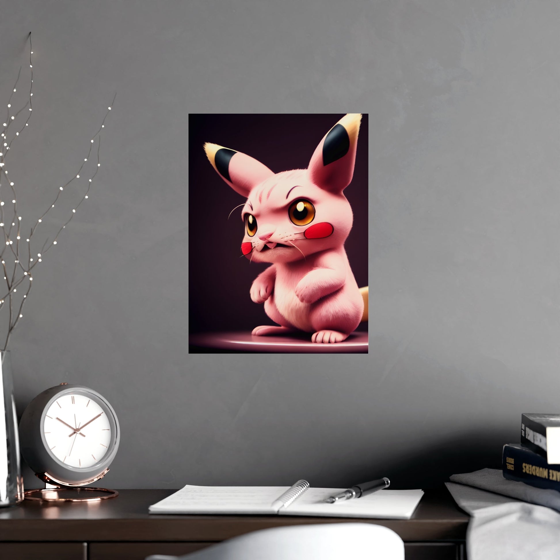 Pink Panchu Matte Poster - Pokestalgia LLC