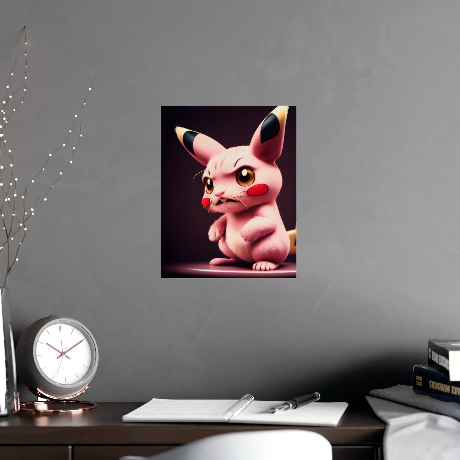 Pink Panchu Matte Poster - Pokestalgia LLC