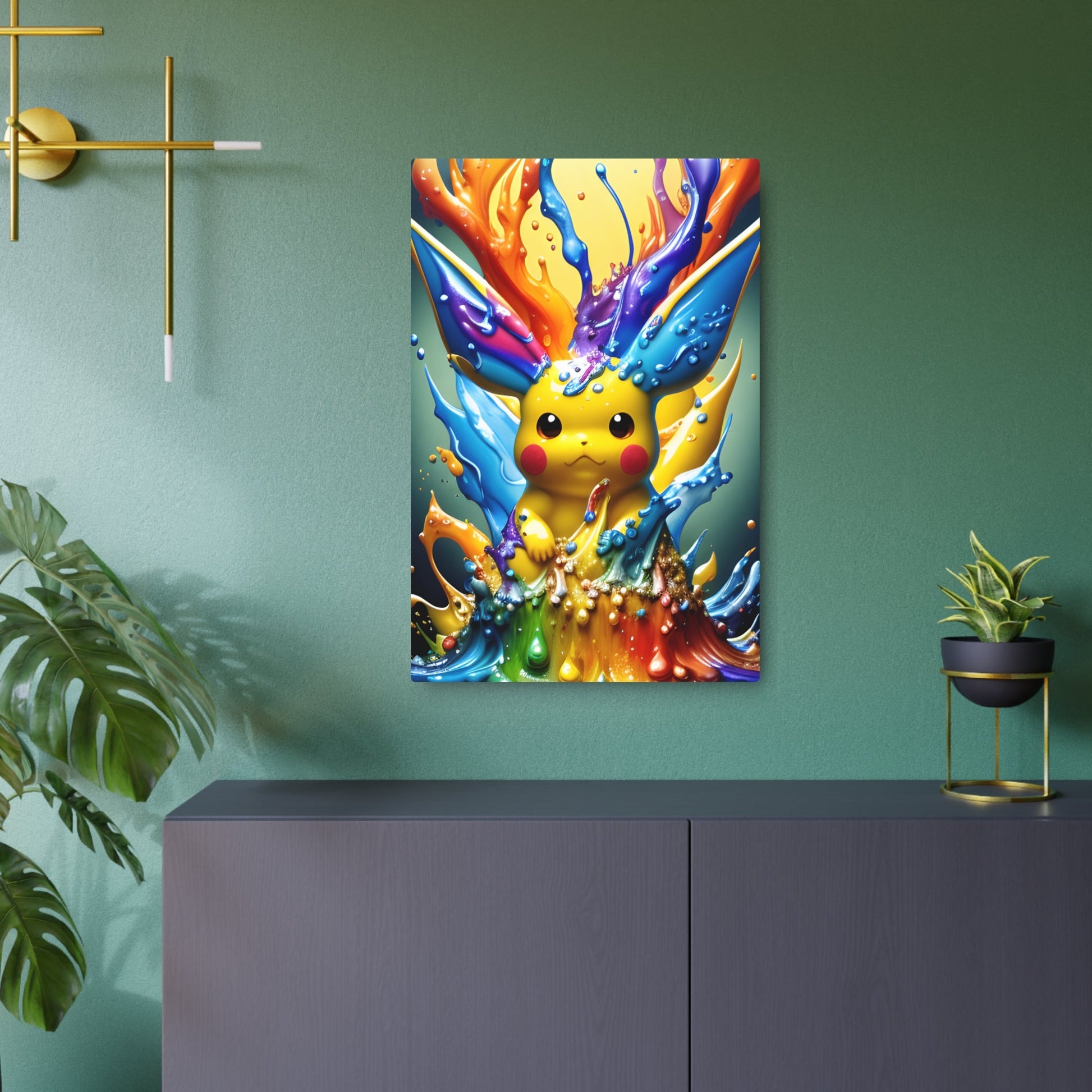 Radiant Ripples Metal Art Sign - Pokestalgia LLC
