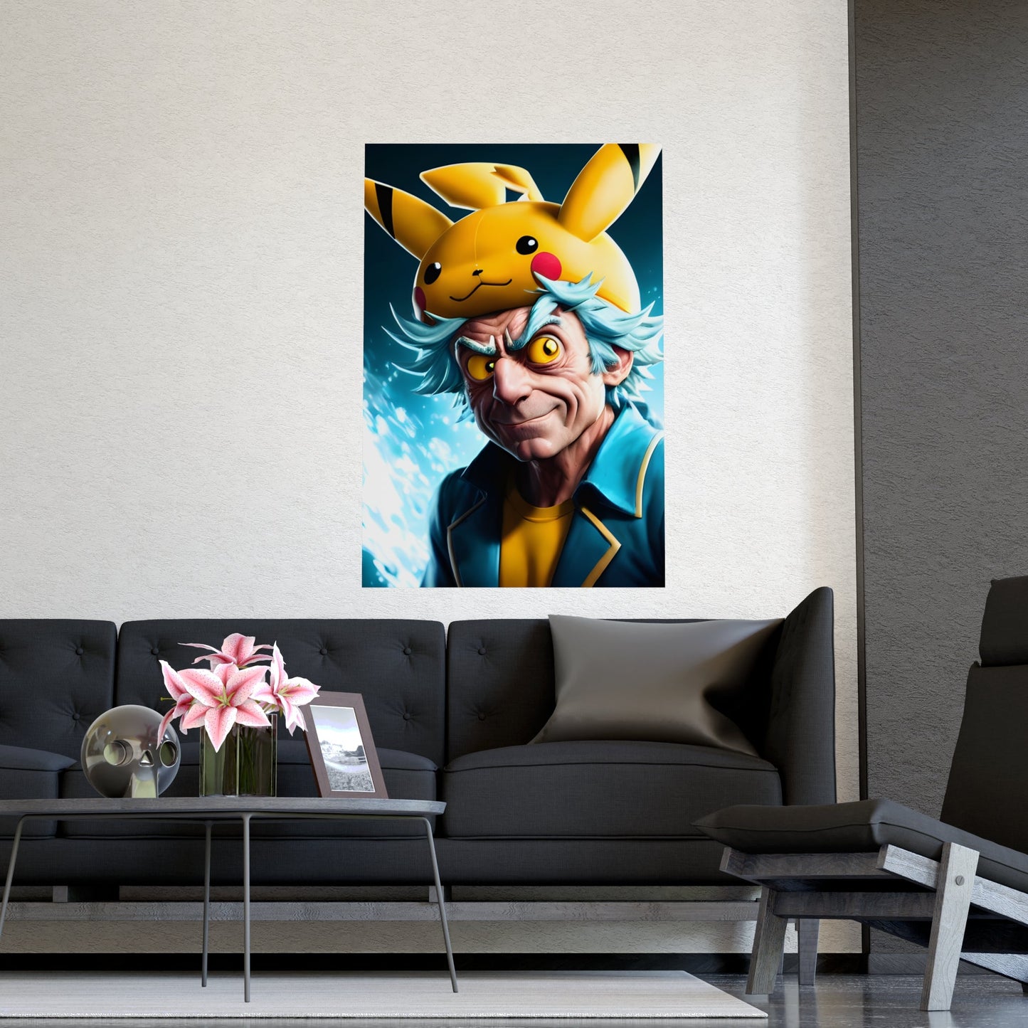 Rickchu Matte Poster - Pokestalgia LLC