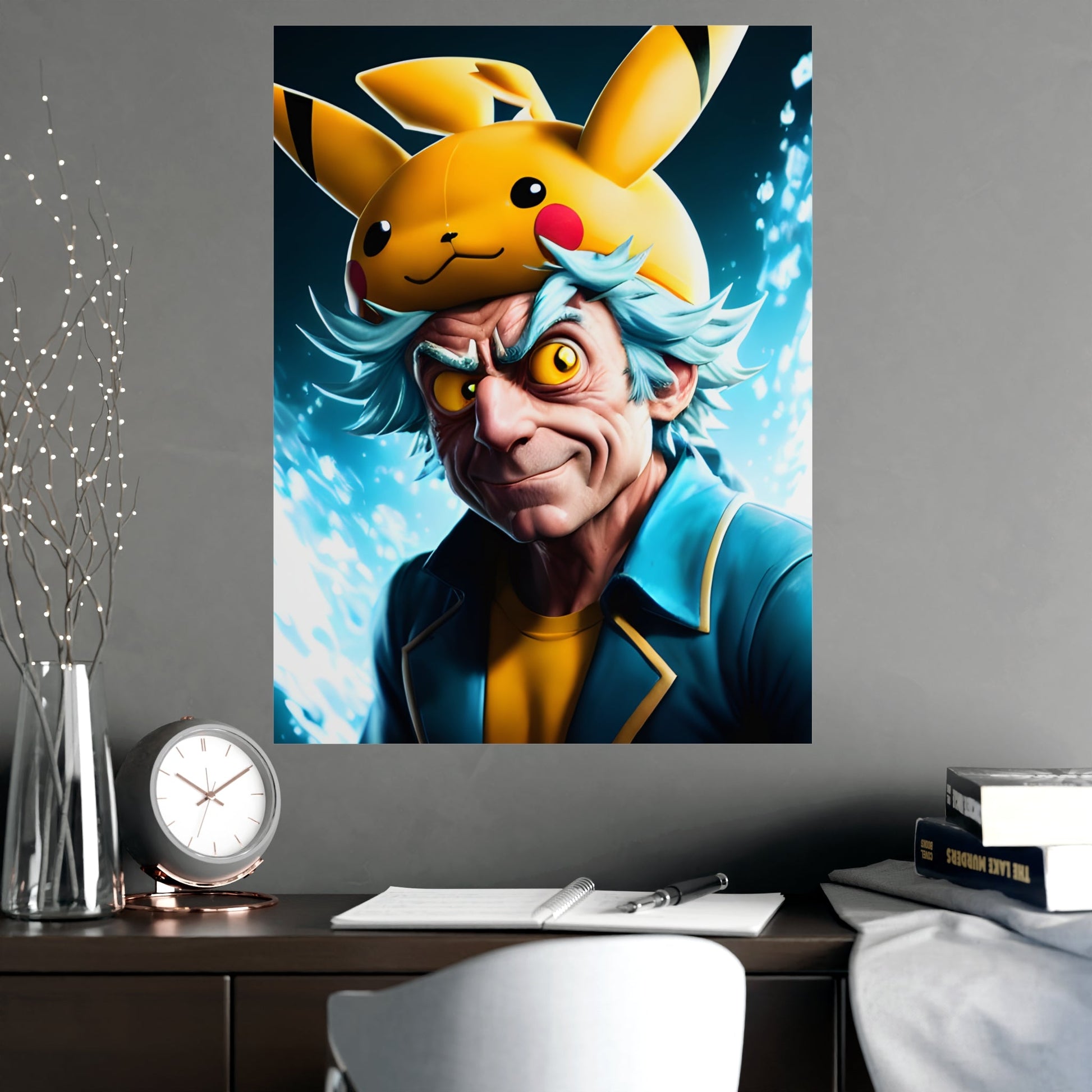 Rickchu Matte Poster - Pokestalgia LLC