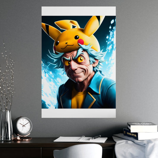 Rickchu Matte Poster - Pokestalgia LLC