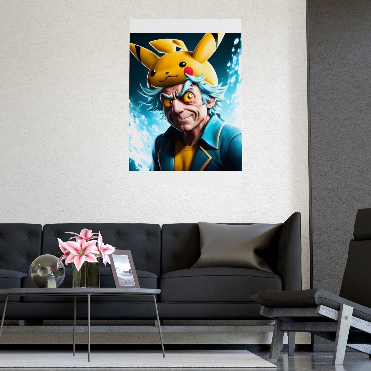 Rickchu Matte Poster - Pokestalgia LLC