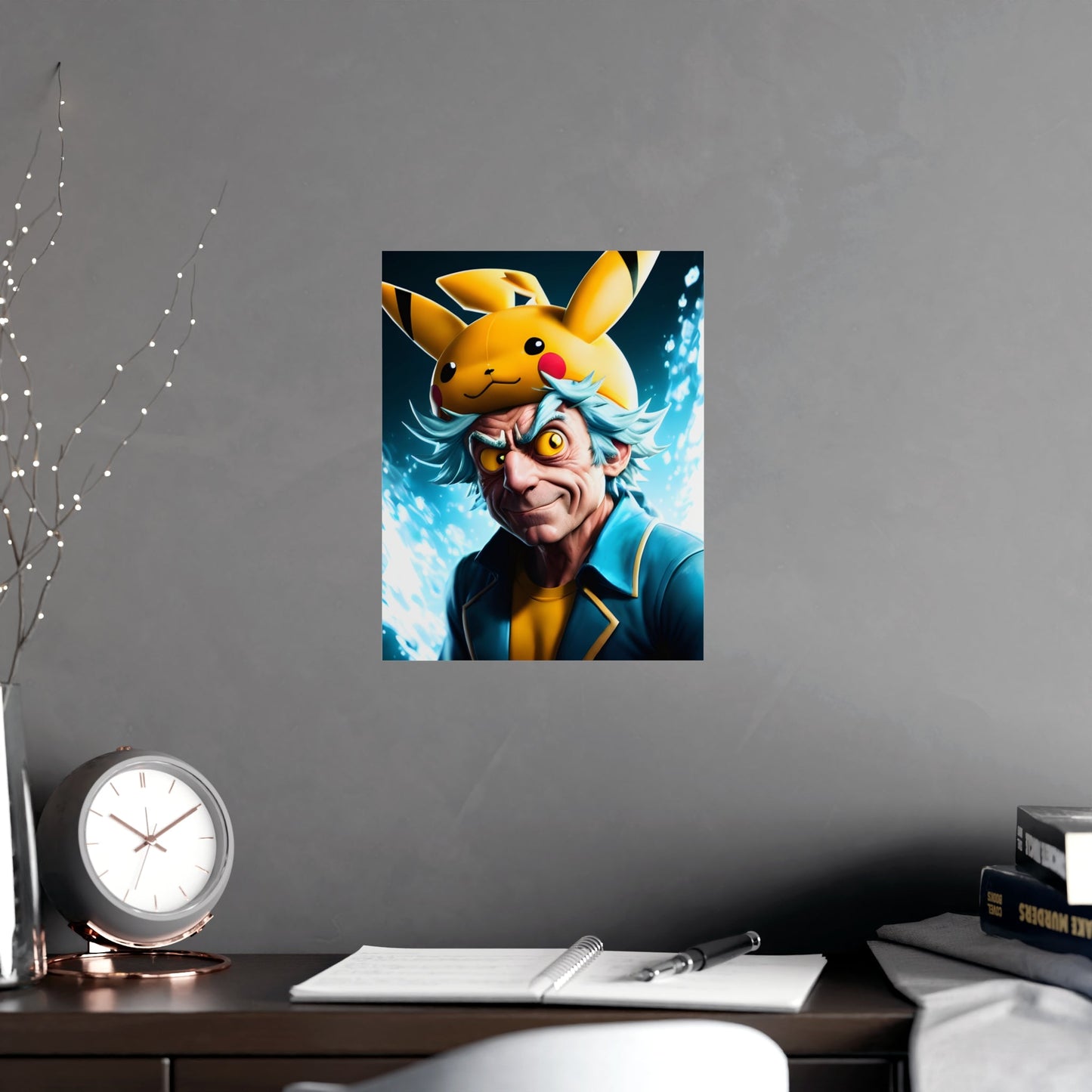 Rickchu Matte Poster - Pokestalgia LLC