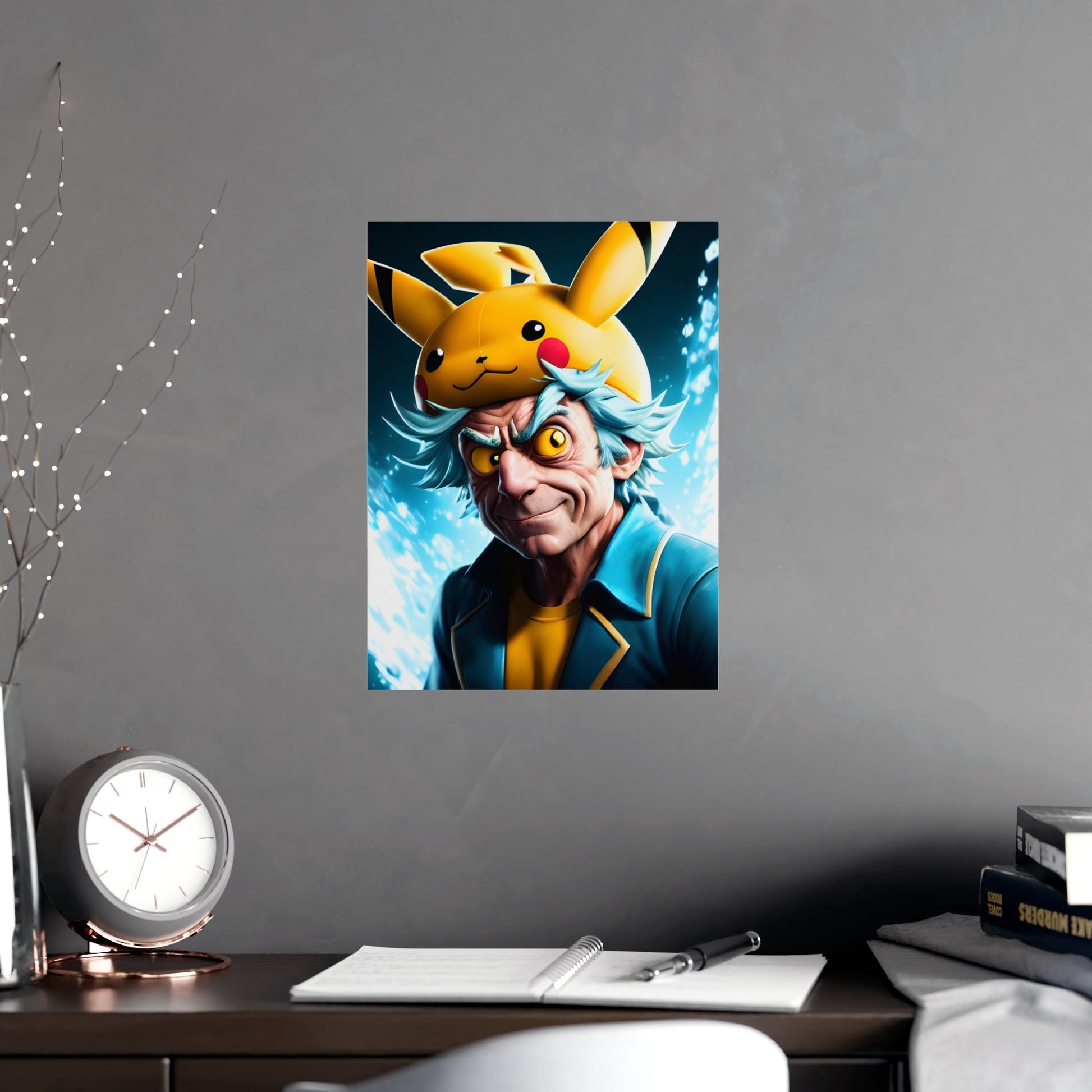 Rickchu Matte Poster - Pokestalgia LLC