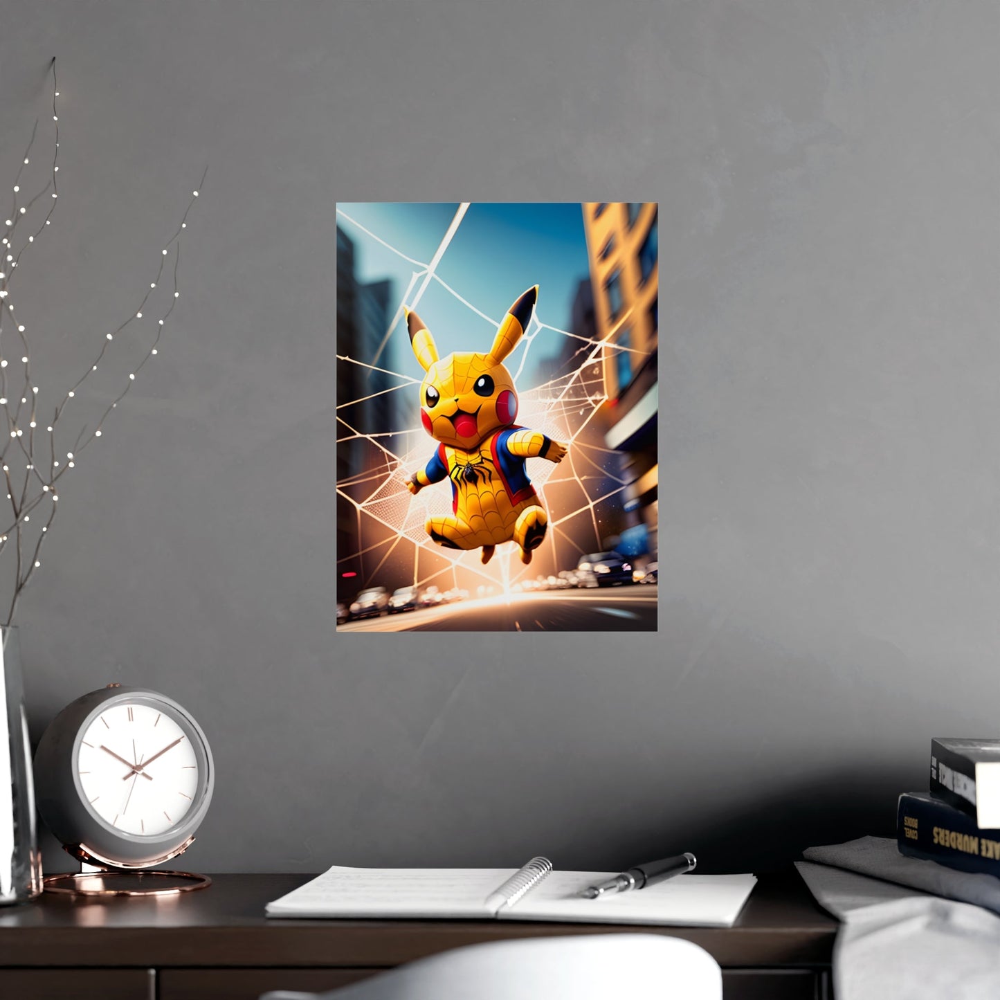 Spiderchu Matte Poster - Pokestalgia LLC