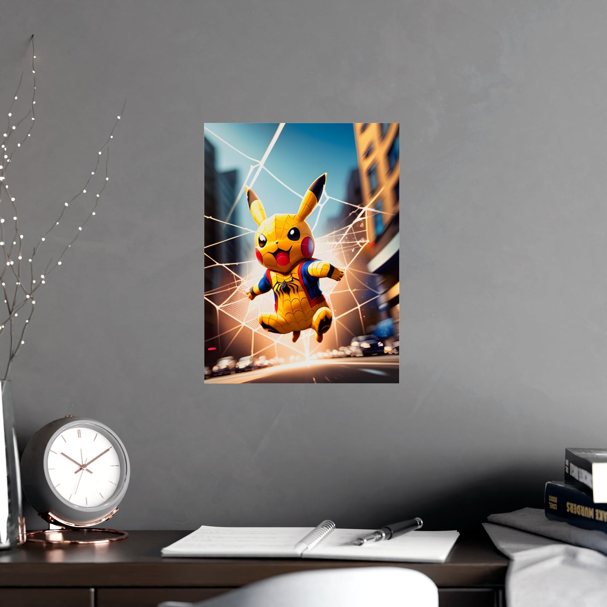 Spiderchu Matte Poster - Pokestalgia LLC