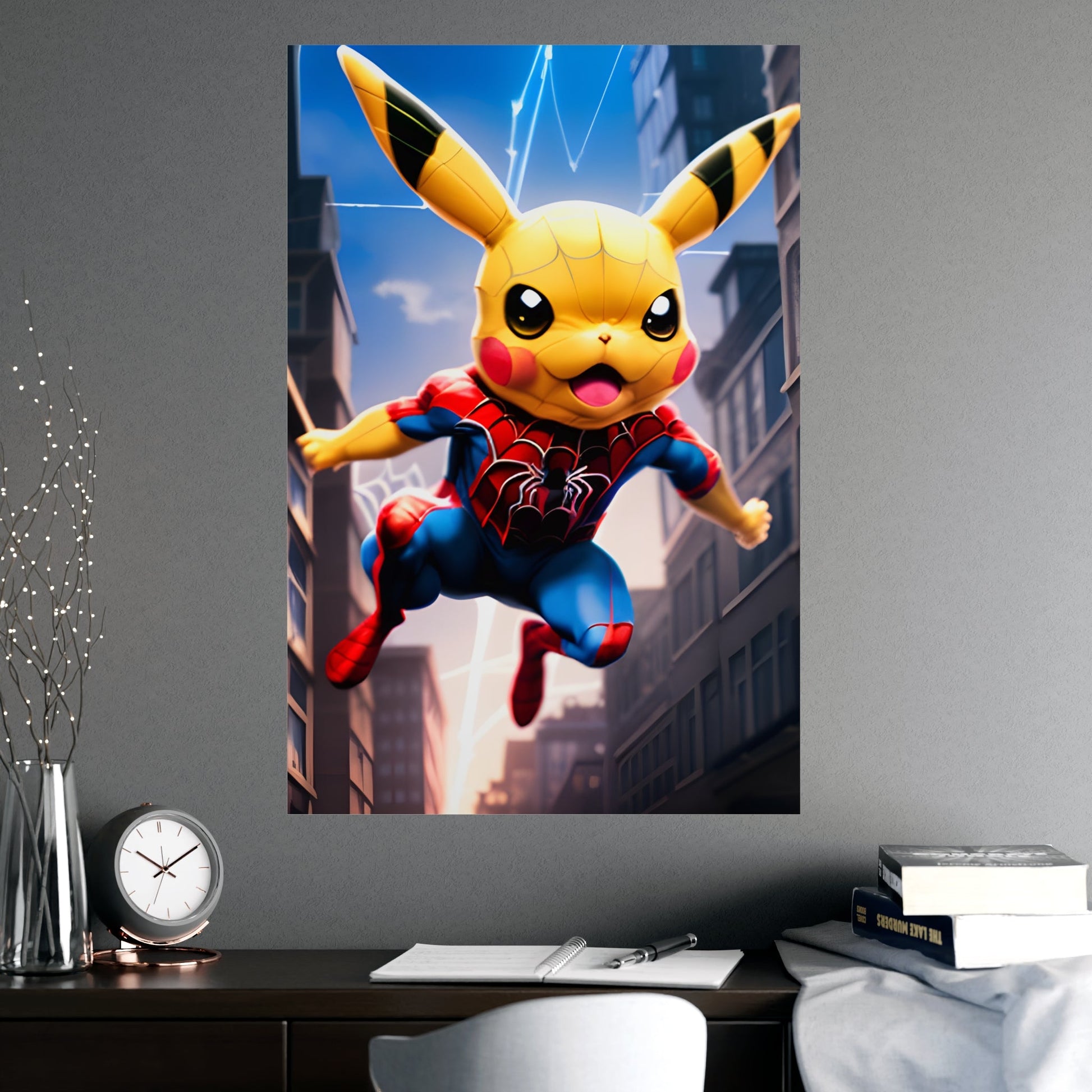Spiderchu Matte Poster - Pokestalgia LLC
